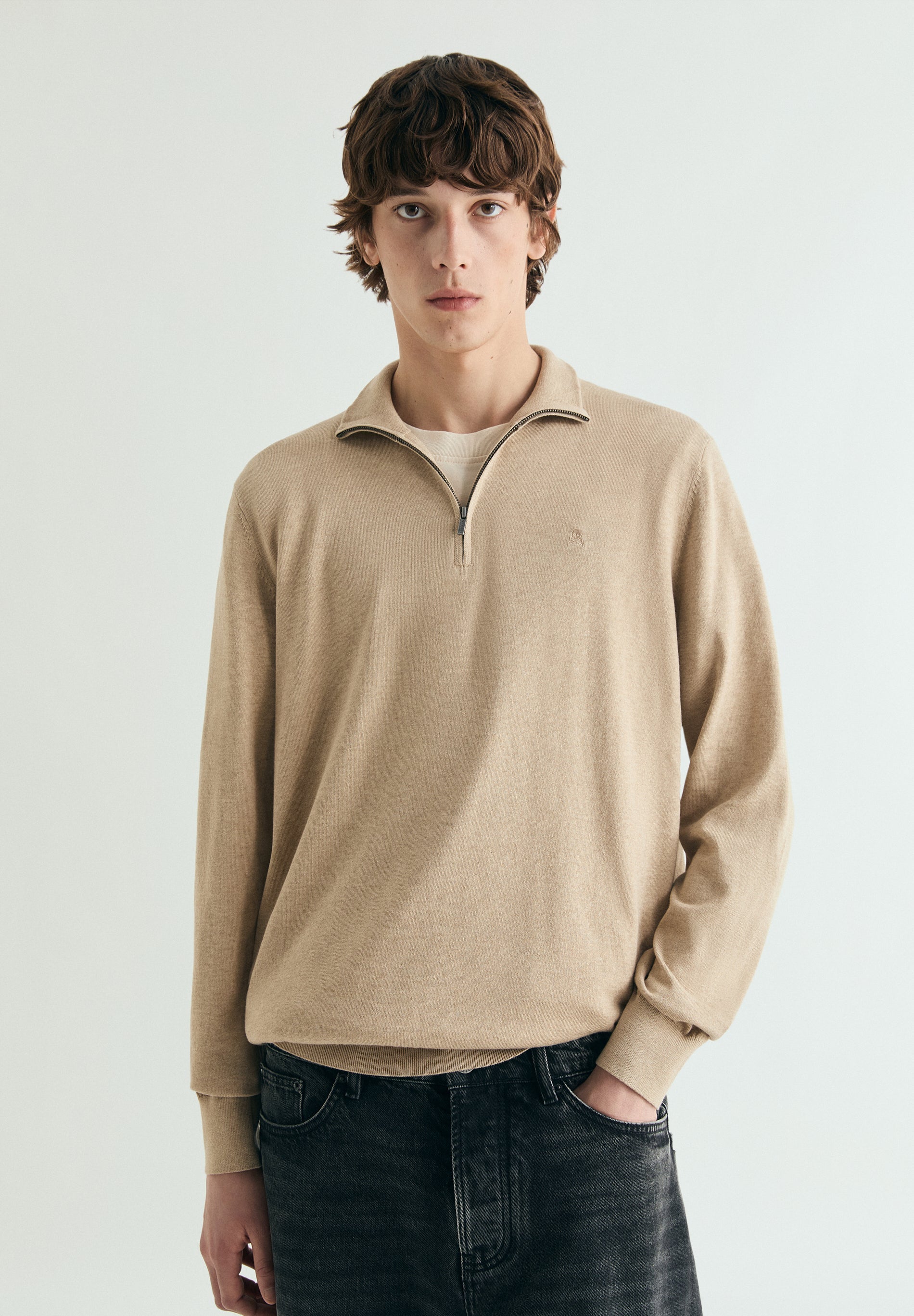 PULL MAILLE COL MONTANT