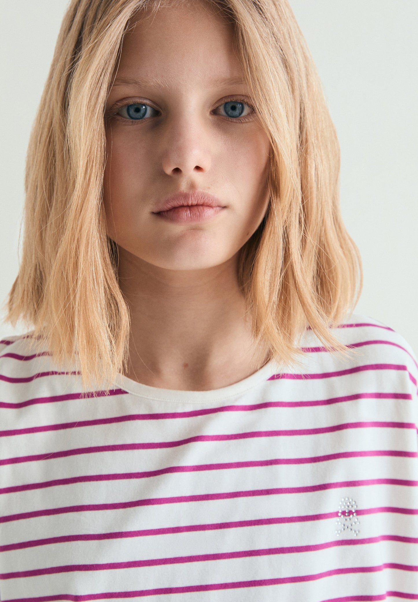 T-SHIRT RAYURES FENTE