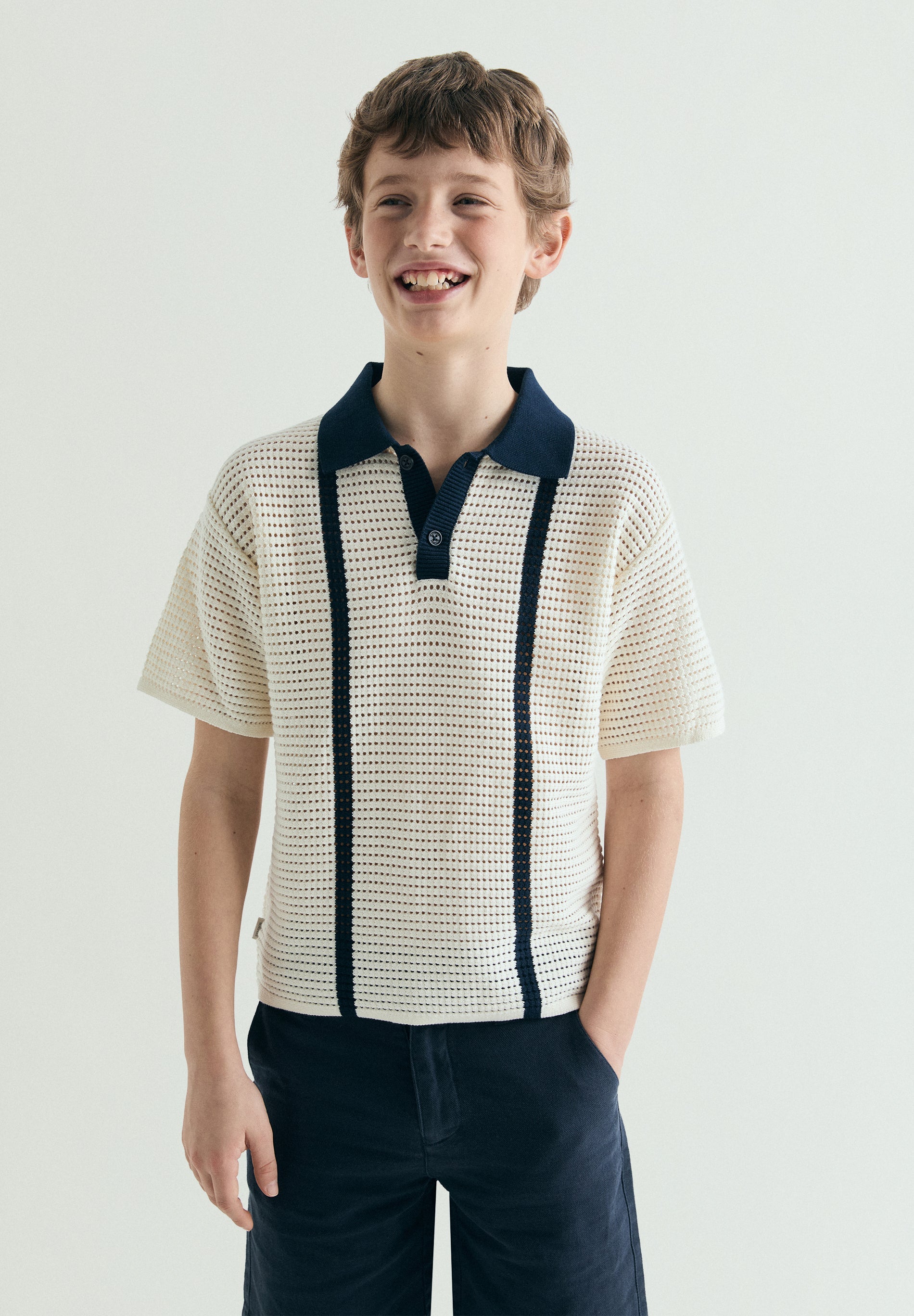 TRIKOT-POLOSHIRT MIT KONTRASTFARBEN