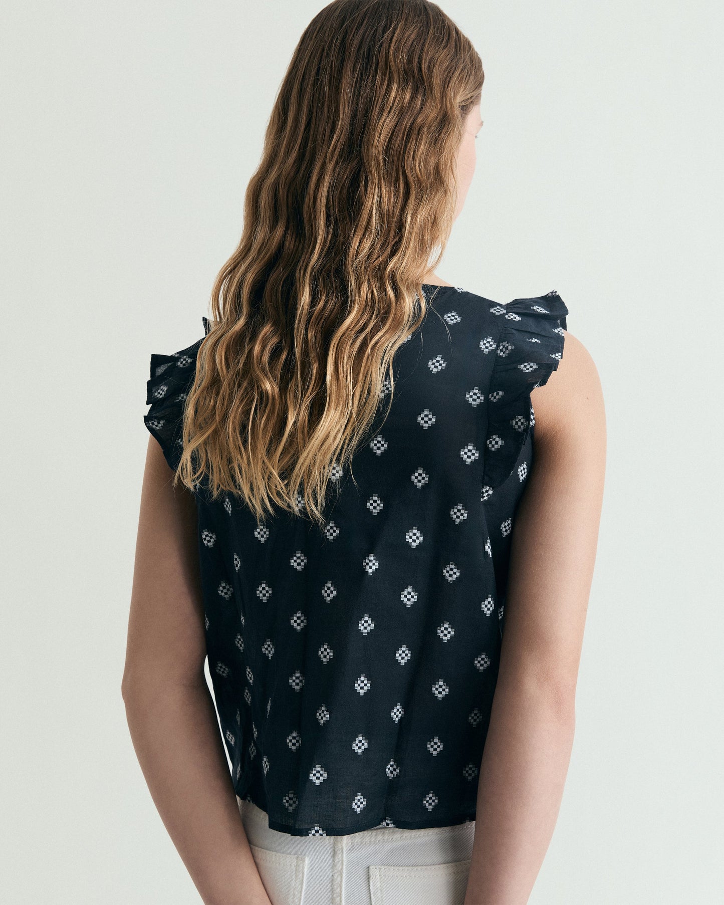 CHEMISIER JACQUARD EMMANCHURES AMÉRICAINES
