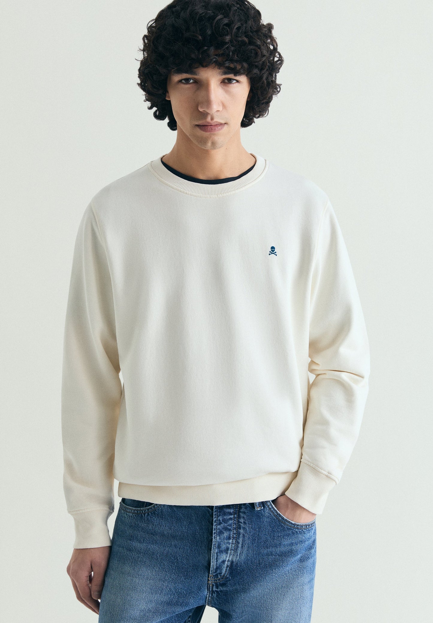 BASIC SWEATSHIRT WITH BACK PRINT