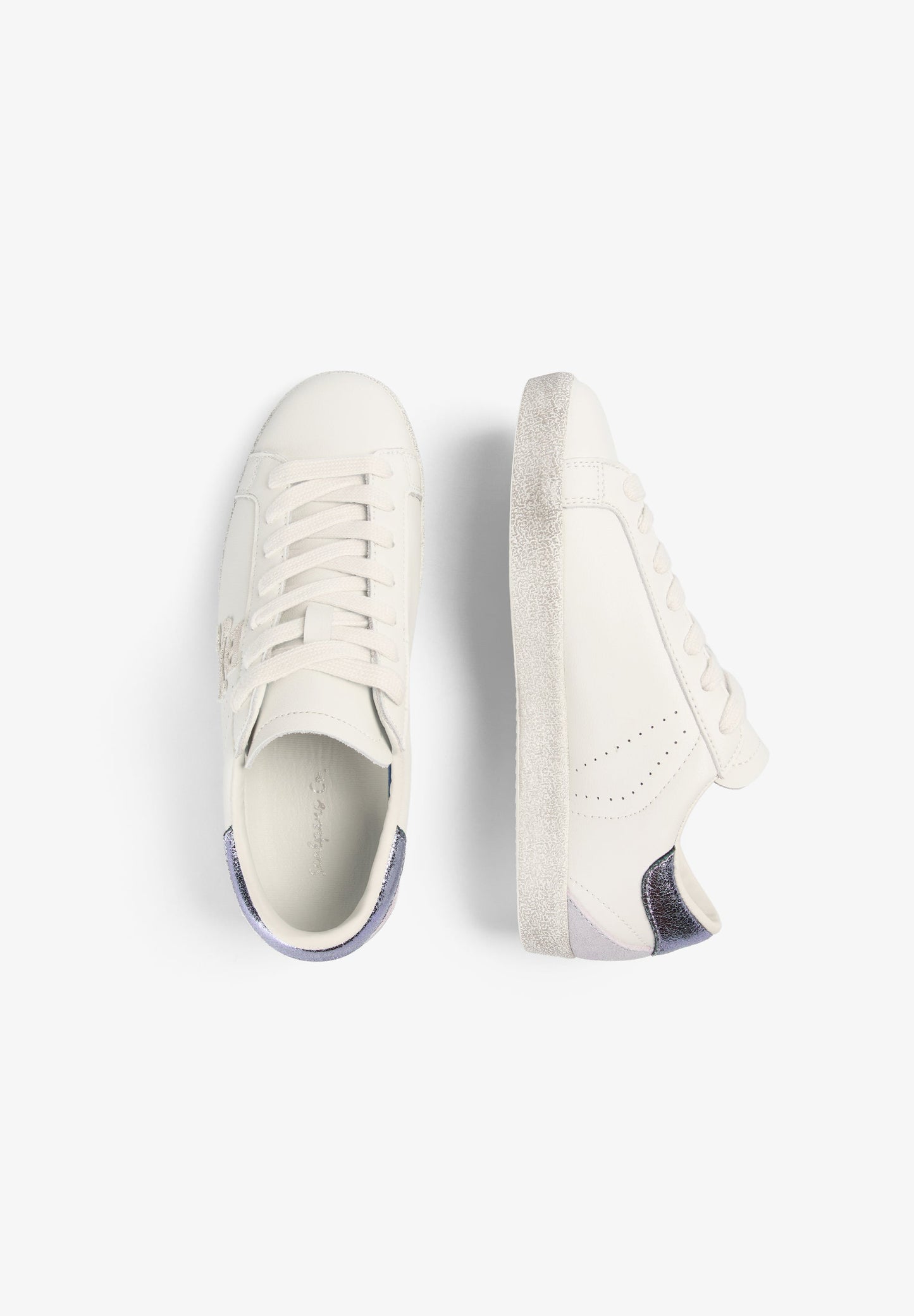 SNEAKER AUS FARBLICH ABGESETZTEM METALLIC-LEDER