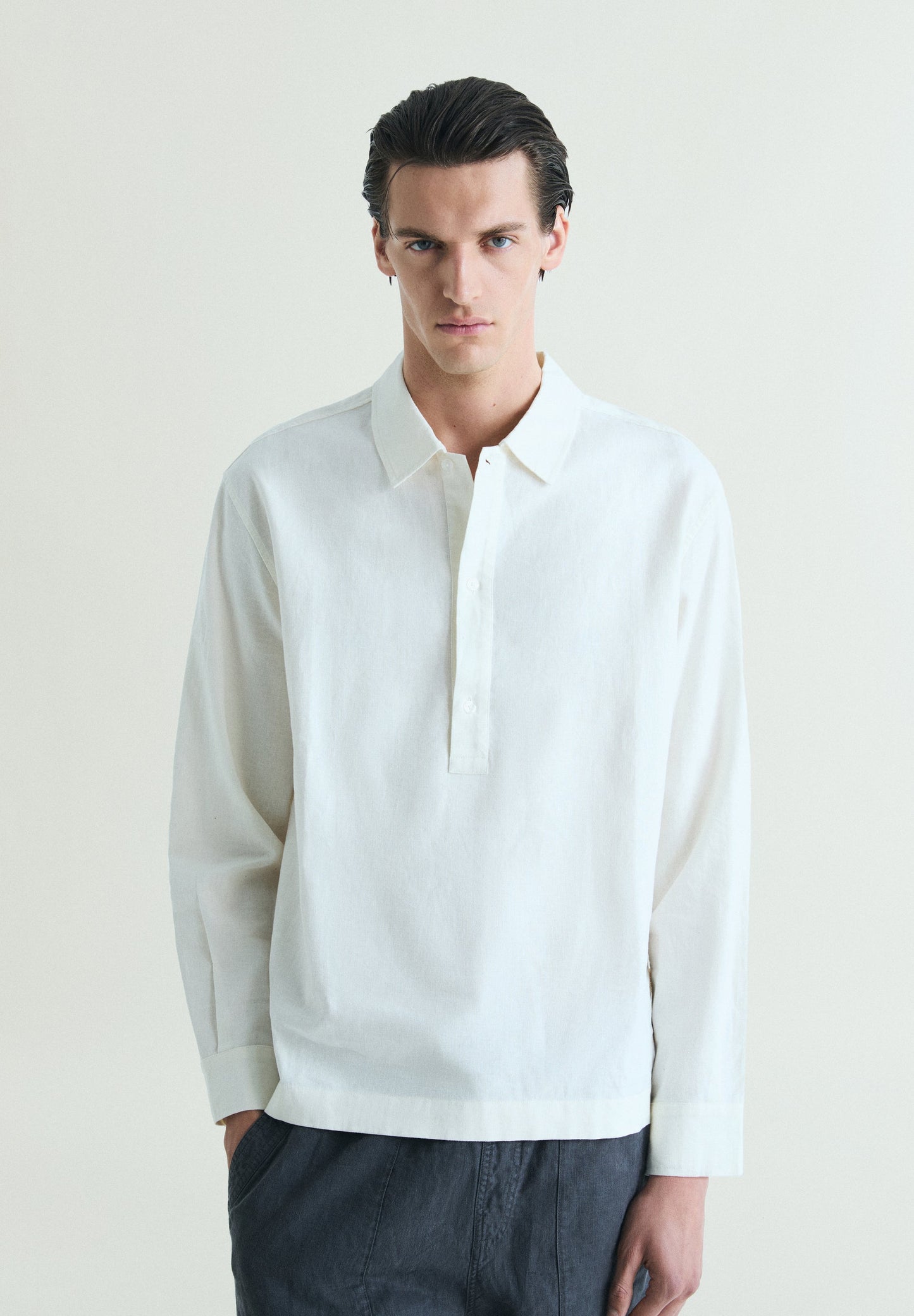 POLOHEMD AUS LEINEN IM LOOSE-FIT