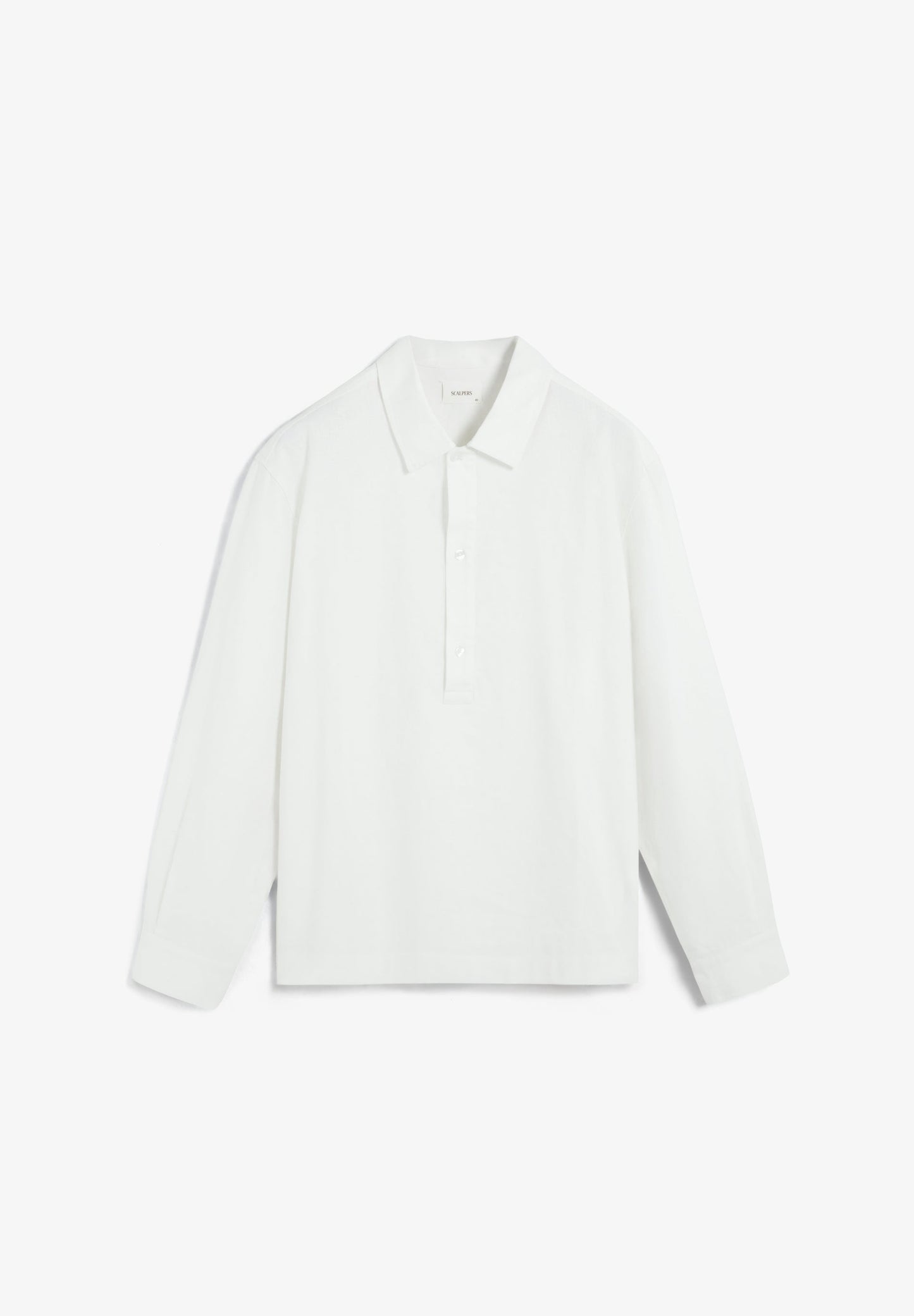 LINEN LOOSE FIT POLO SHIRT