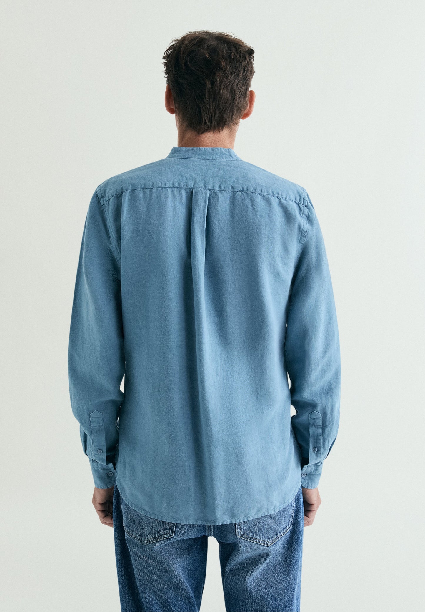 HEMD LEINEN MIT MAO-KRAGEN