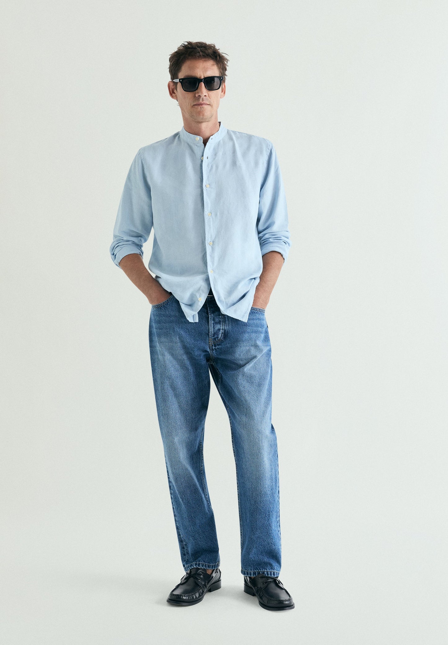 CHEMISE LIN COL MAO