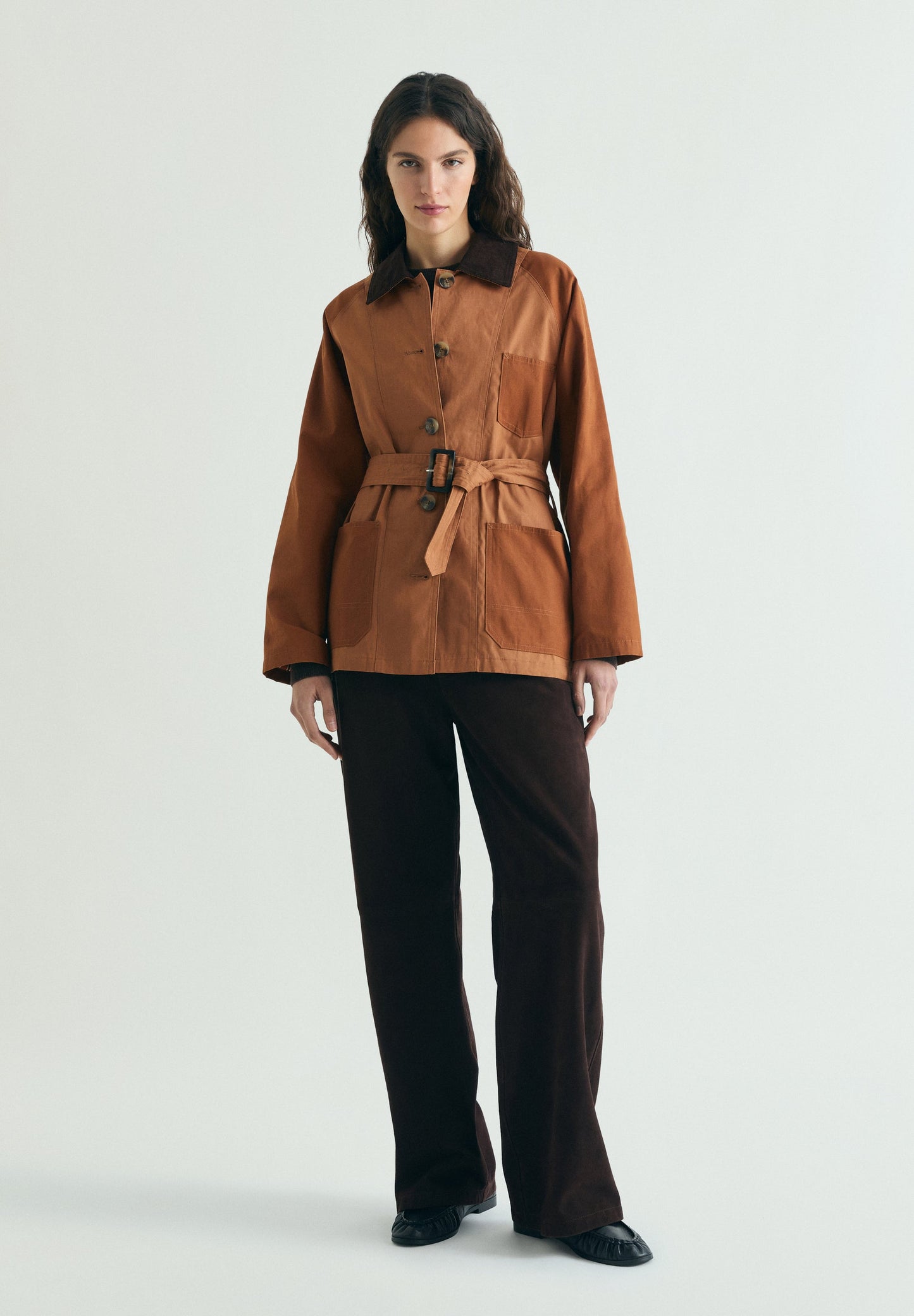 VESTE CIRÉE BICOLORE