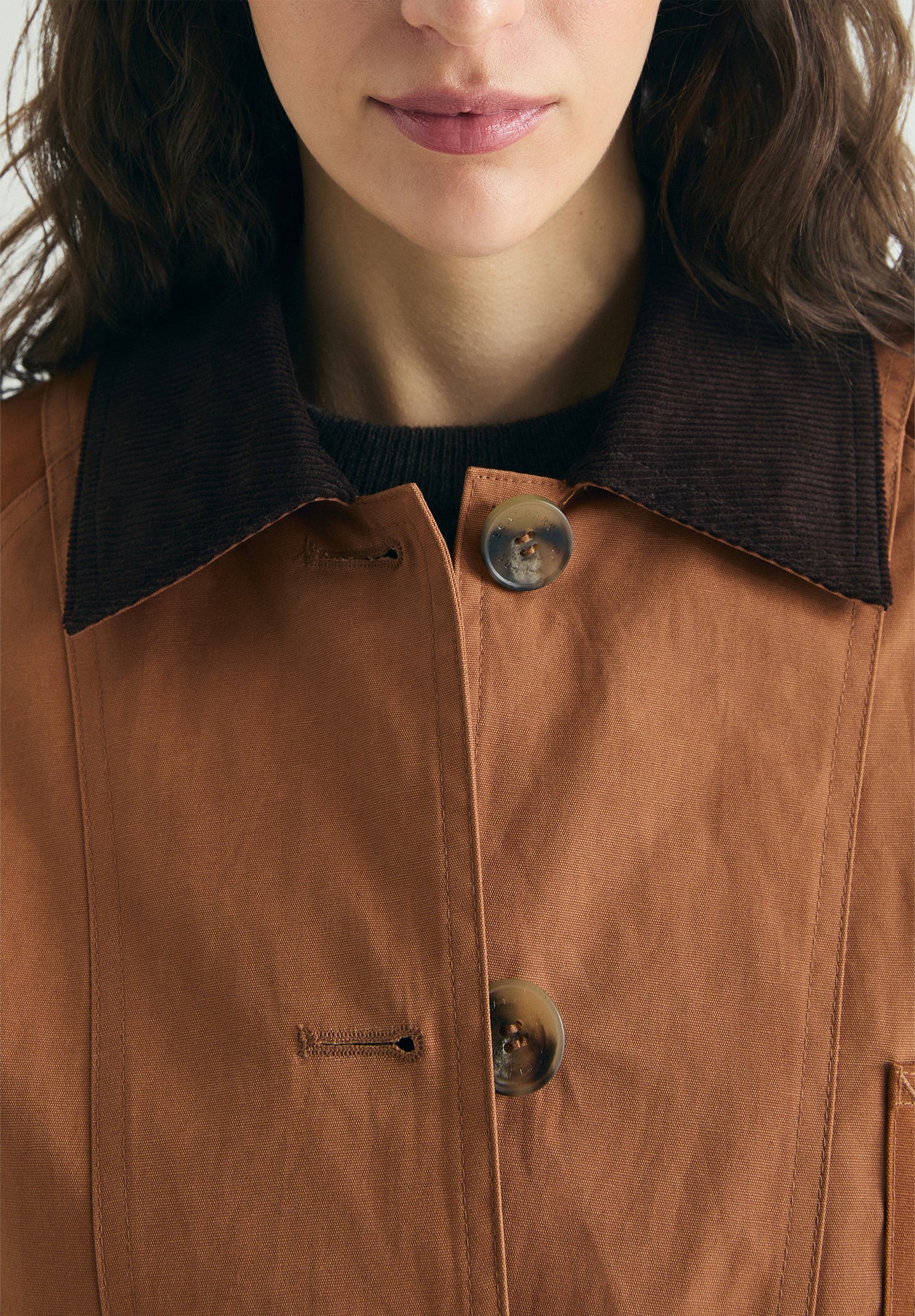 VESTE CIRÉE BICOLORE