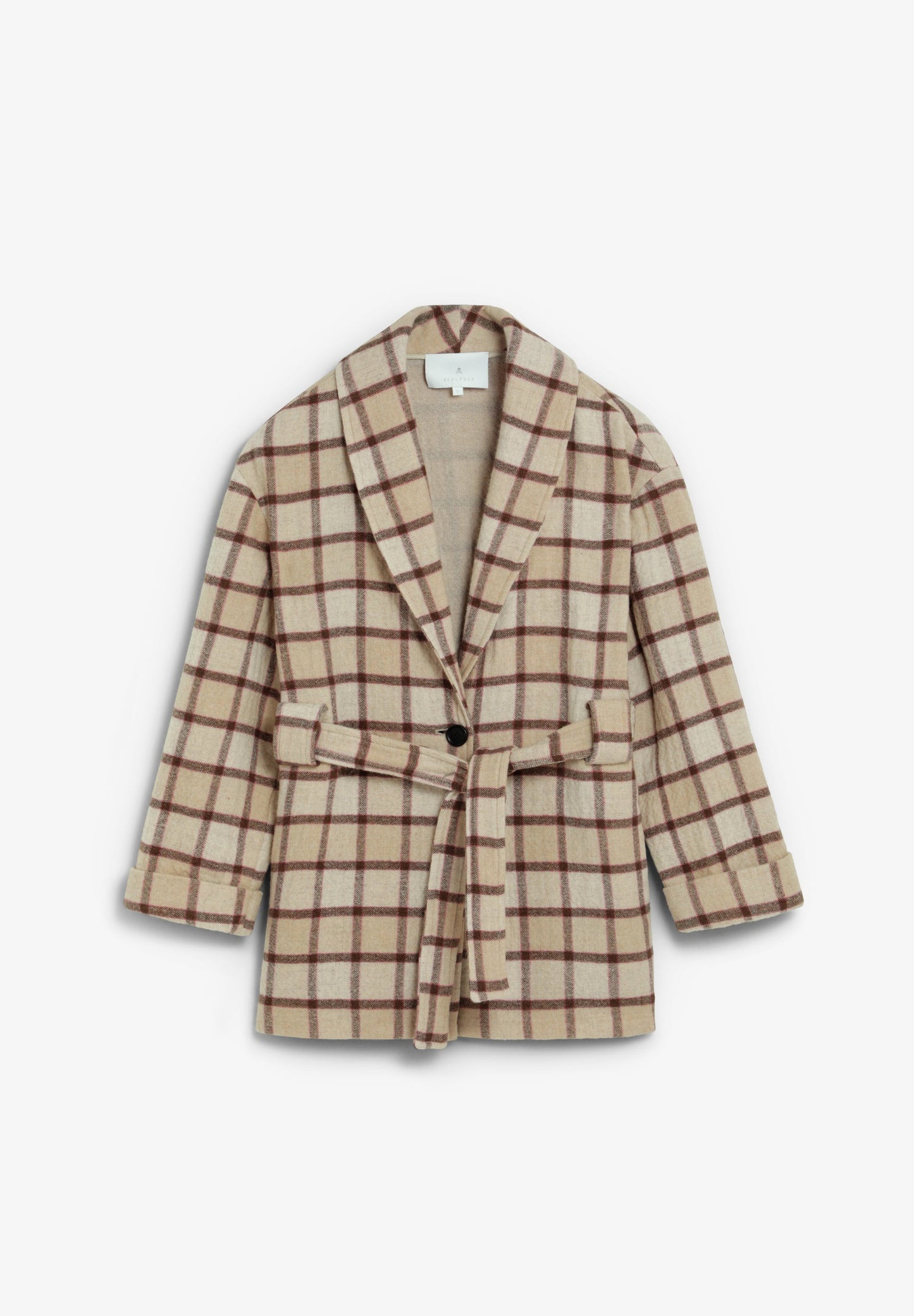 CHECK CLOTH COAT