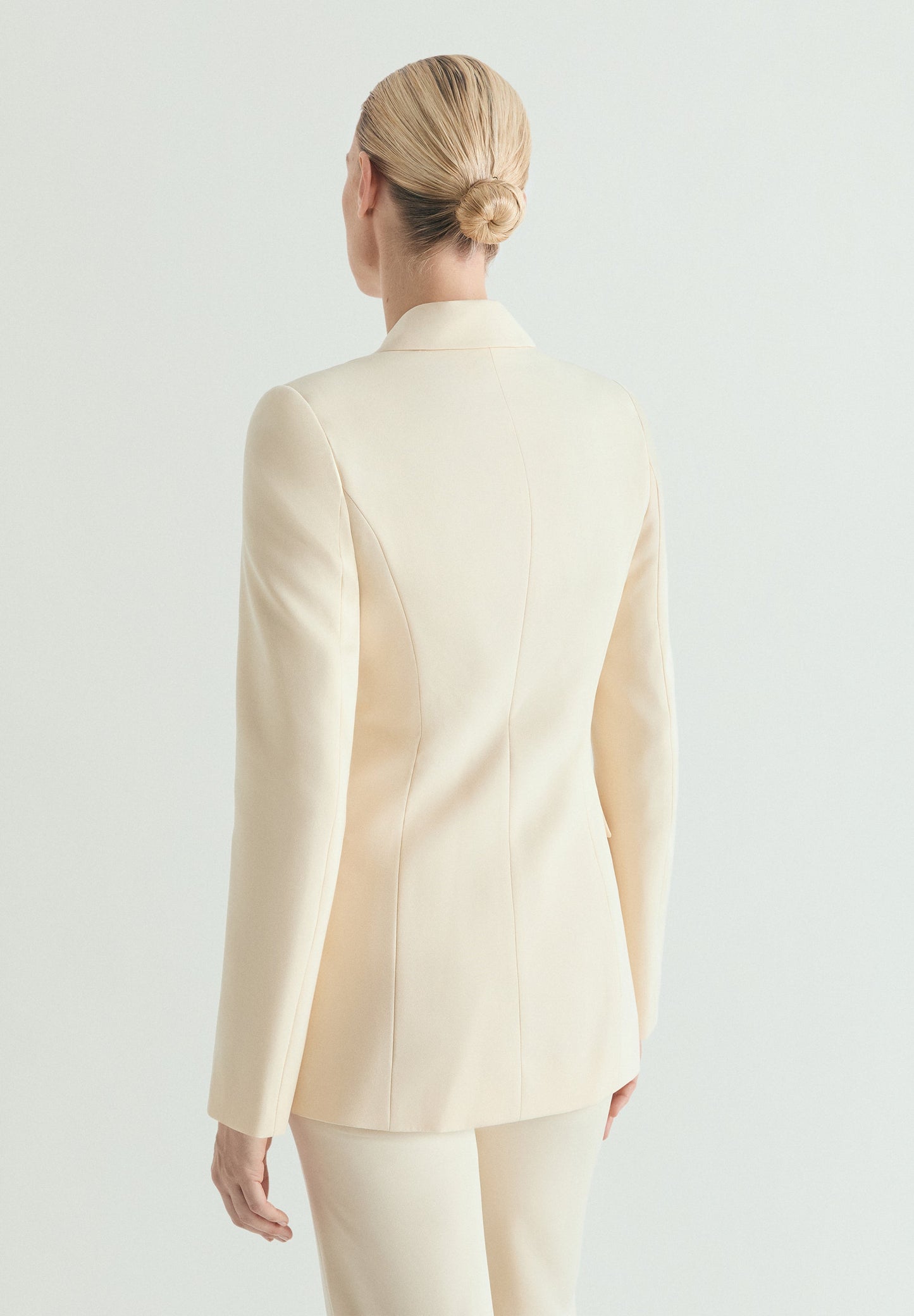 PLAIN DOUBLE-BREASTED BLAZER