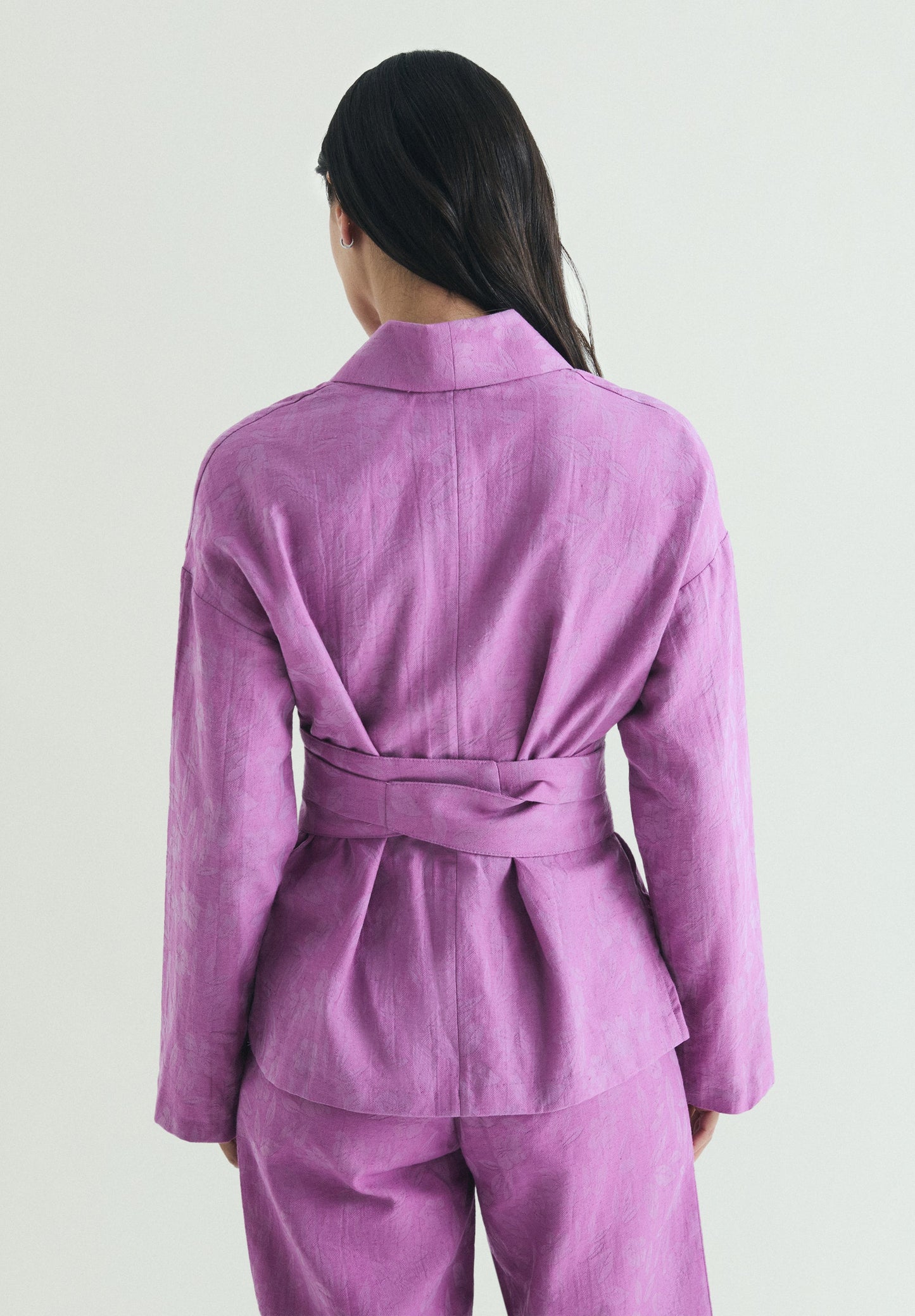 JACQUARD KIMONO BLAZER