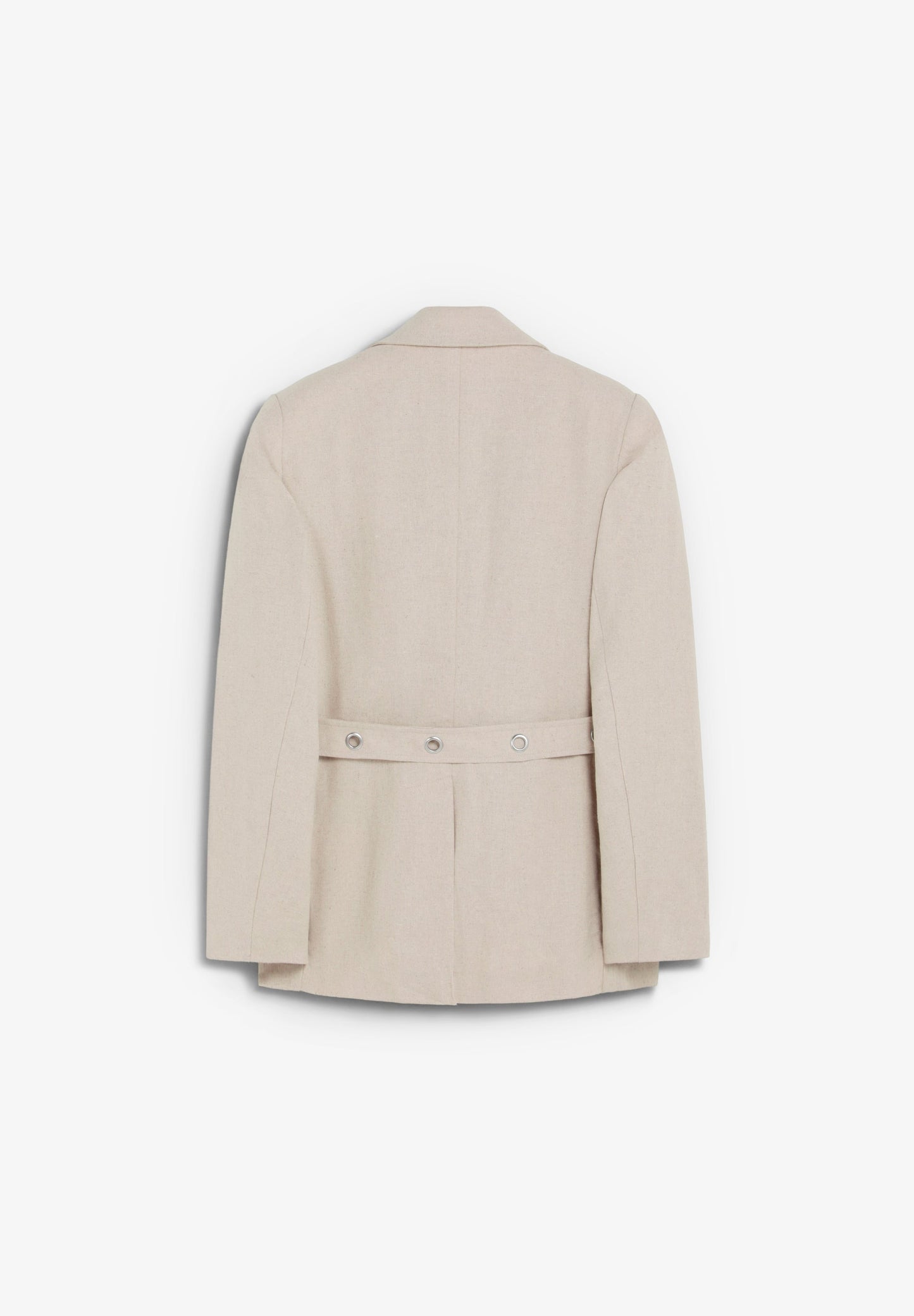 BLAZER WITH PERFORATED BELT