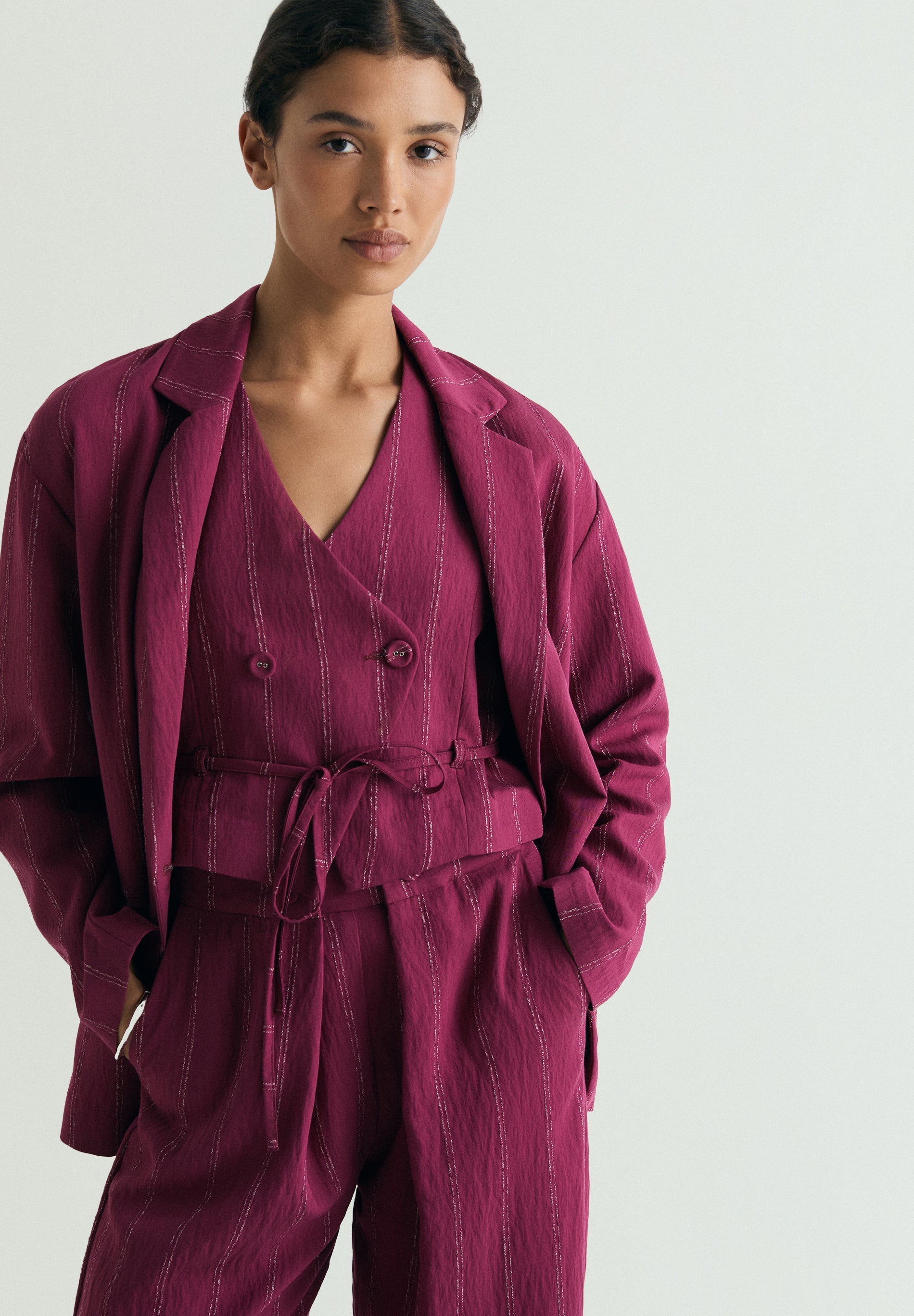 BLAZER DOPPIOPETTO RIGHE