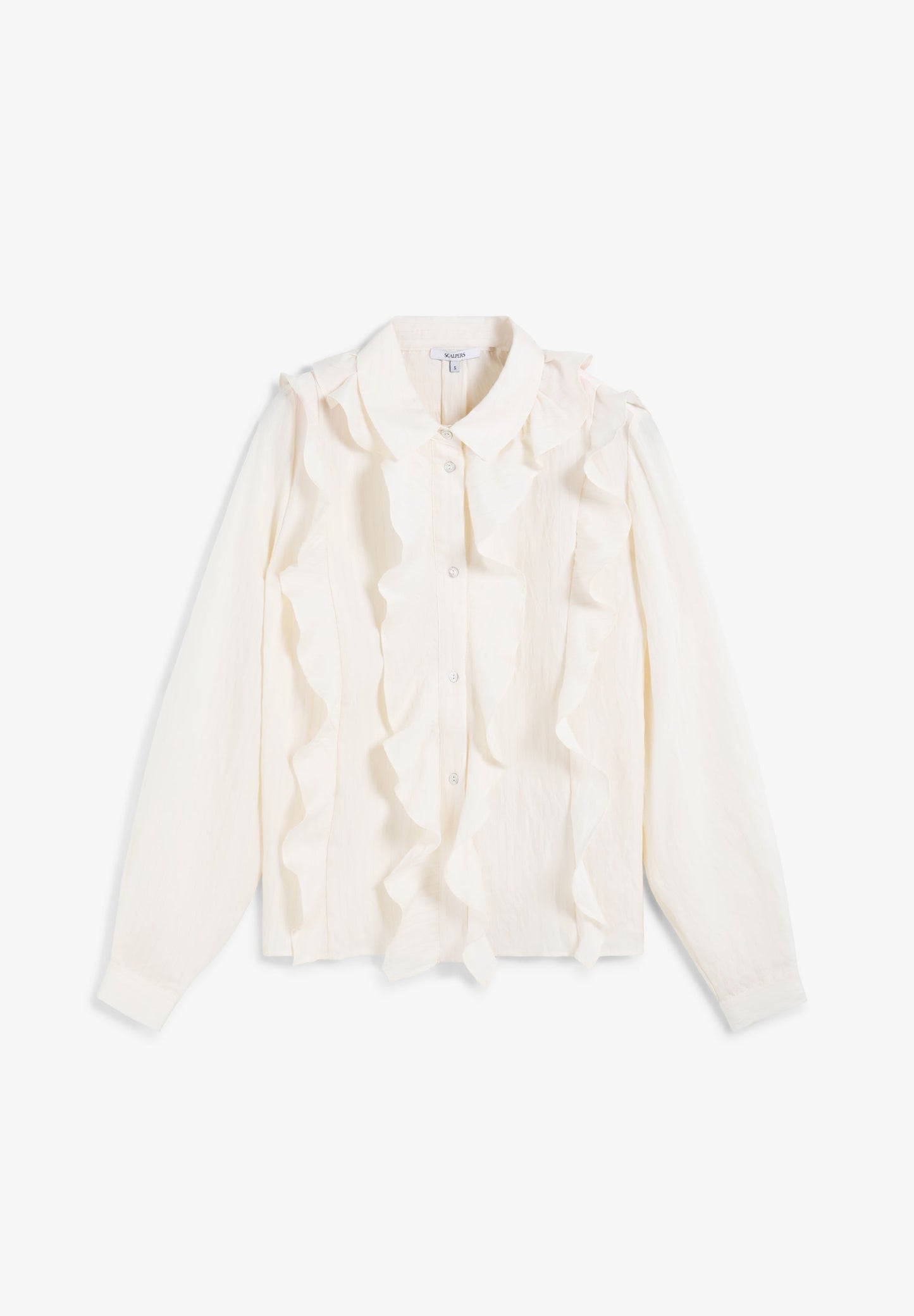 COTTON RUFFLED BLOUSE