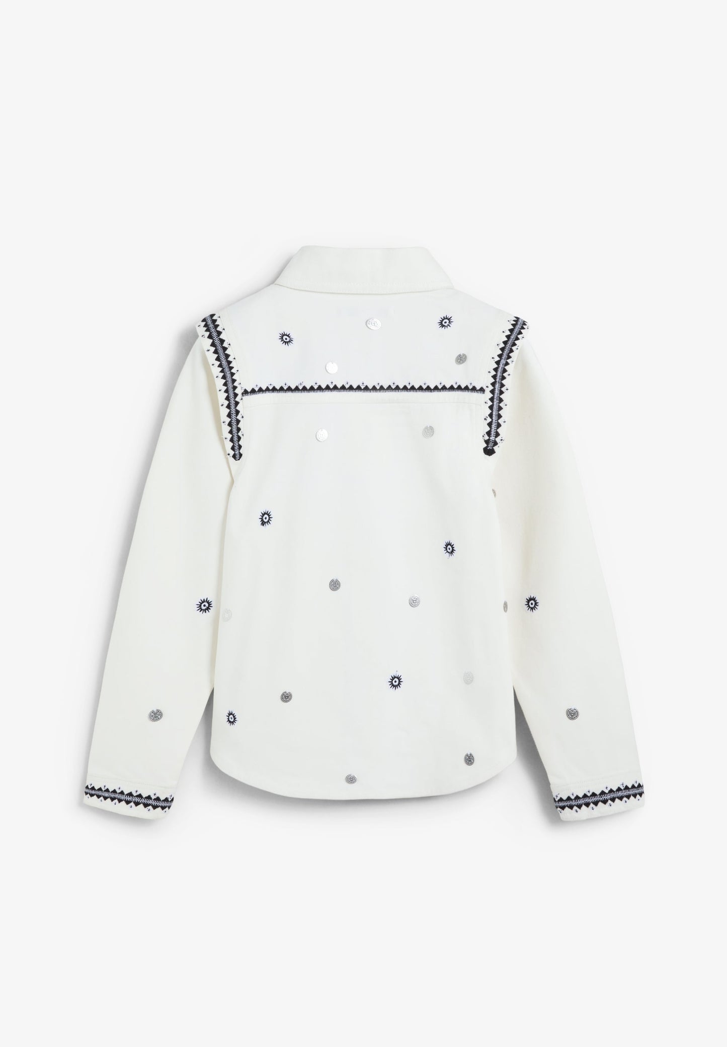 DENIMHEMD MIT ETHNIC-PRINT