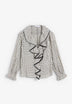 CHECK COTTON BLOUSE WITH RUFFLE
