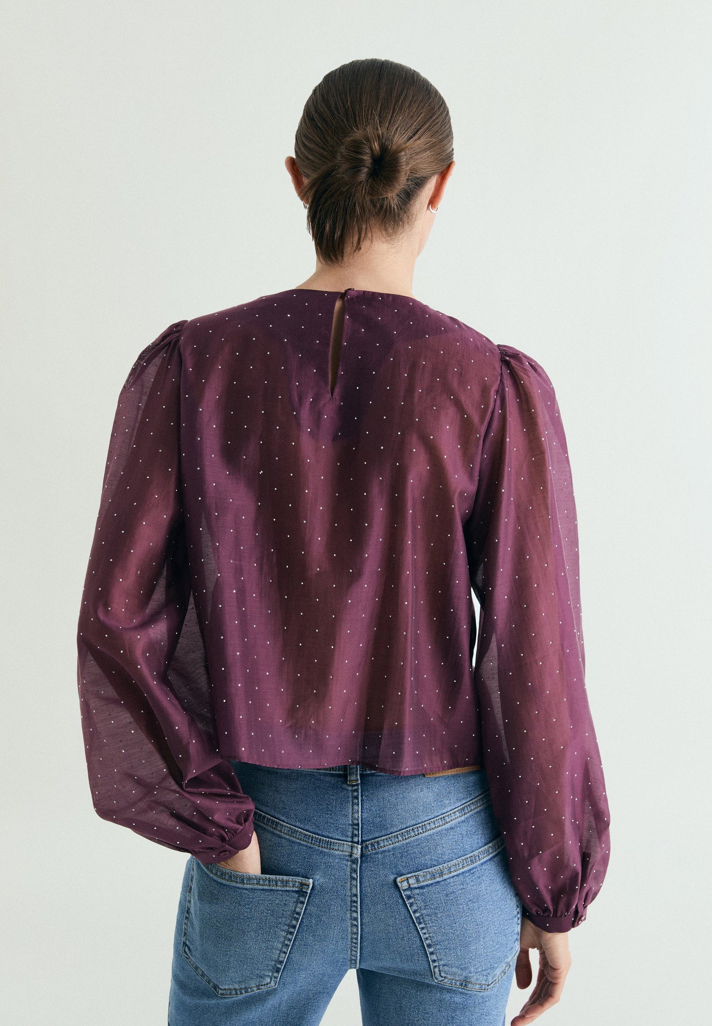 CAMICETTA SATINATA STRASS