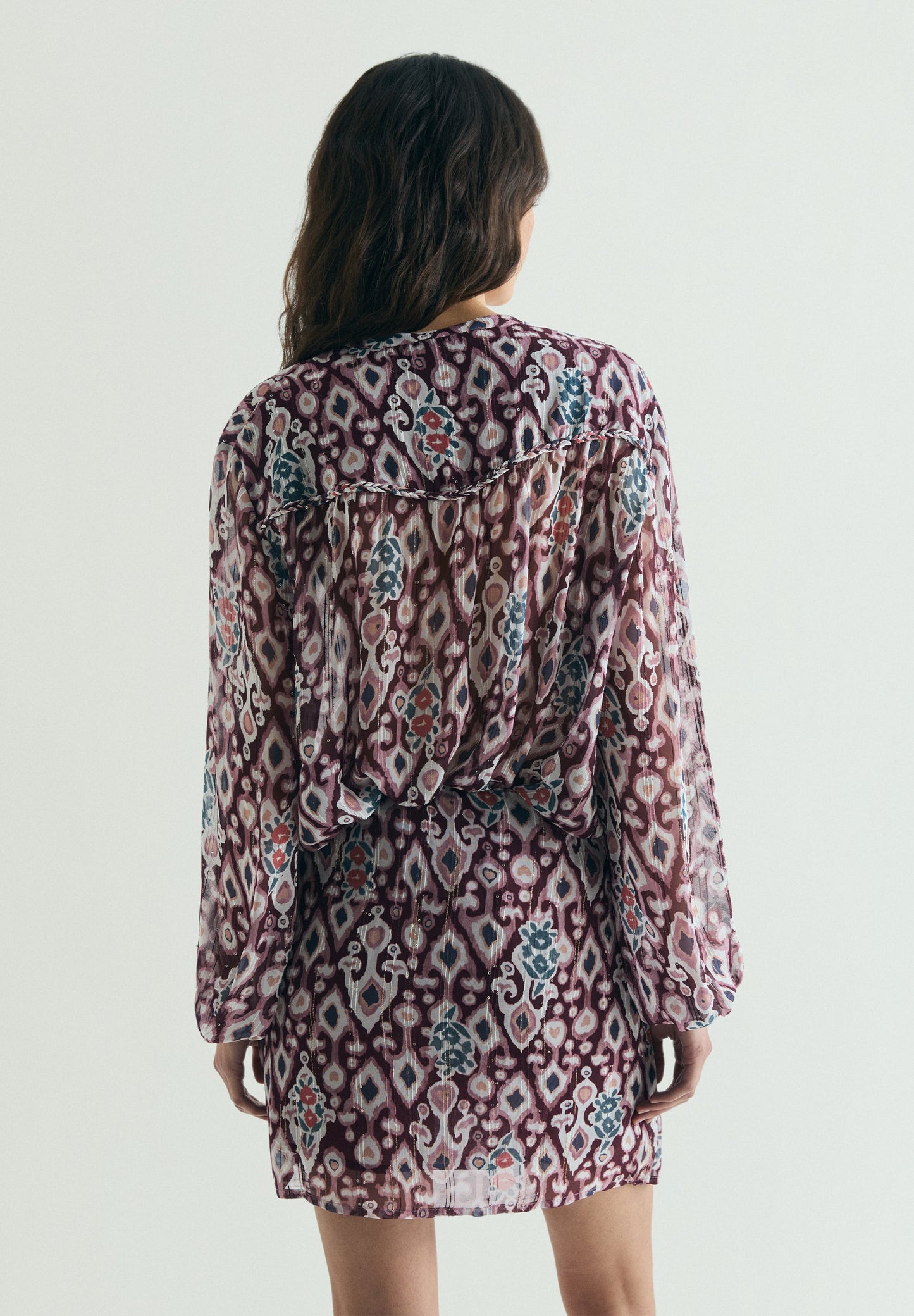PRINTED FLOWING BLOUSE
