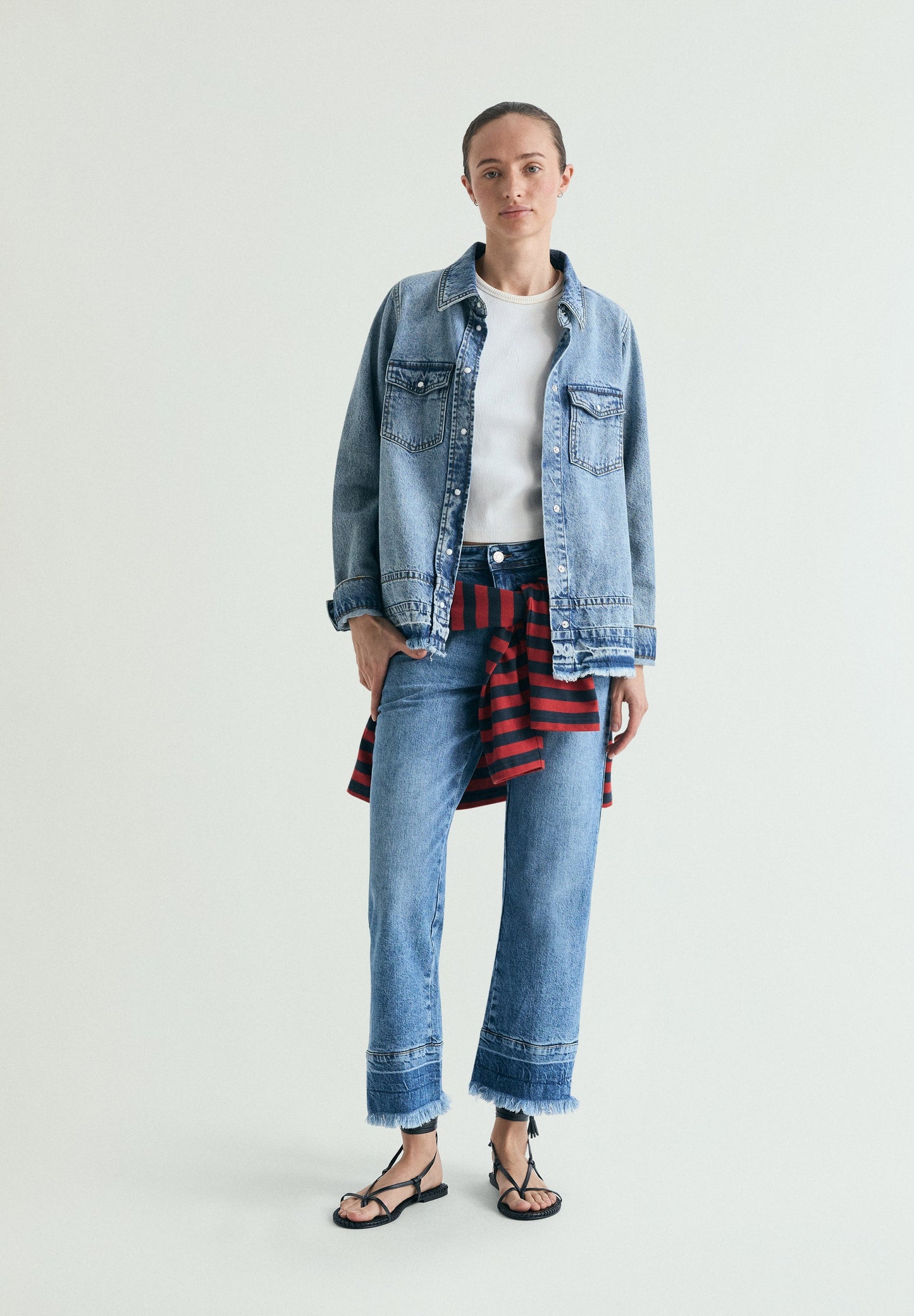 VERWASCHENES JEANSHEMD