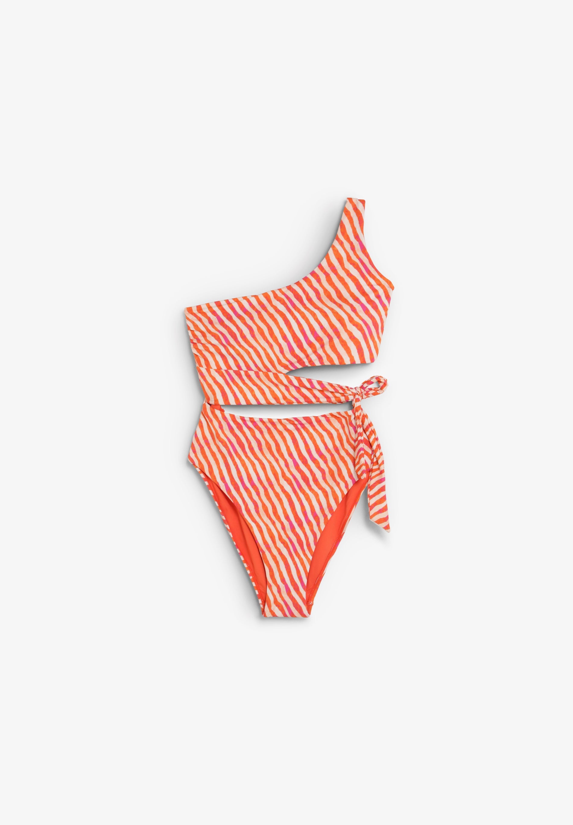 ANIMAL PRINT CUT-OUT SWIMSUIT