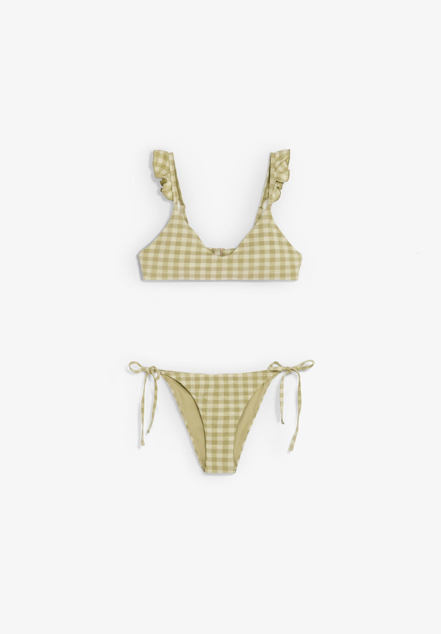 BIKINI MIT VICHY-KAROS UND VOLANT