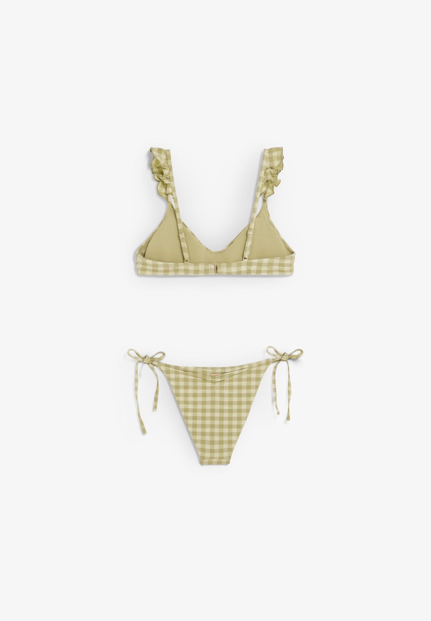 BIKINI MIT VICHY-KAROS UND VOLANT