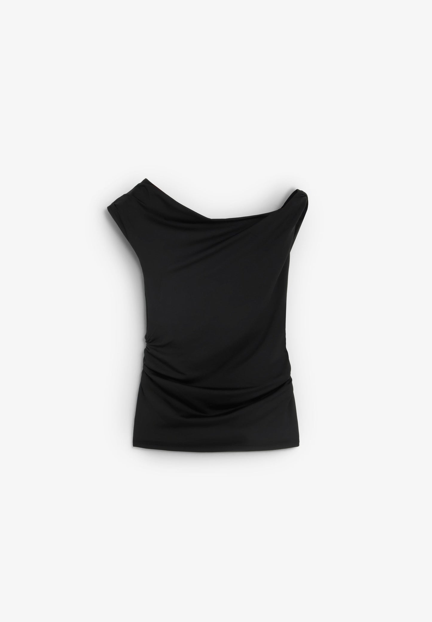 T-SHIRT DRAPÉ ASYMÉTRIQUE