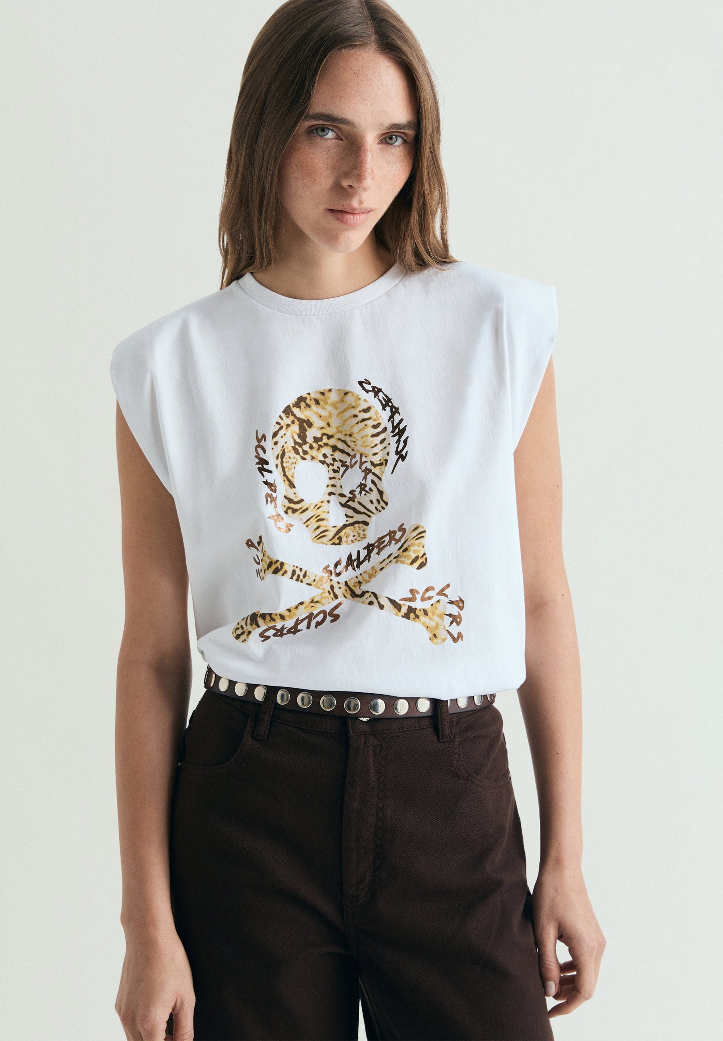 MAGLIETTA SENZA MANICHE STAMPA