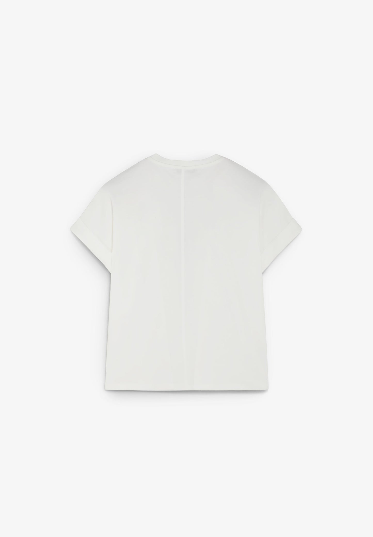 T-SHIRT MIT FARBLICH ABGESETZTER STICKEREI
