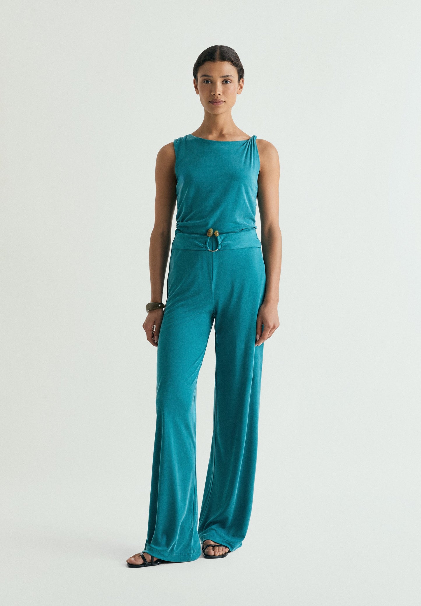ASYMMETRIC DRAPED T-SHIRT