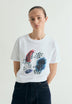 T-SHIRT MIT TOTENKOPF-PRINT