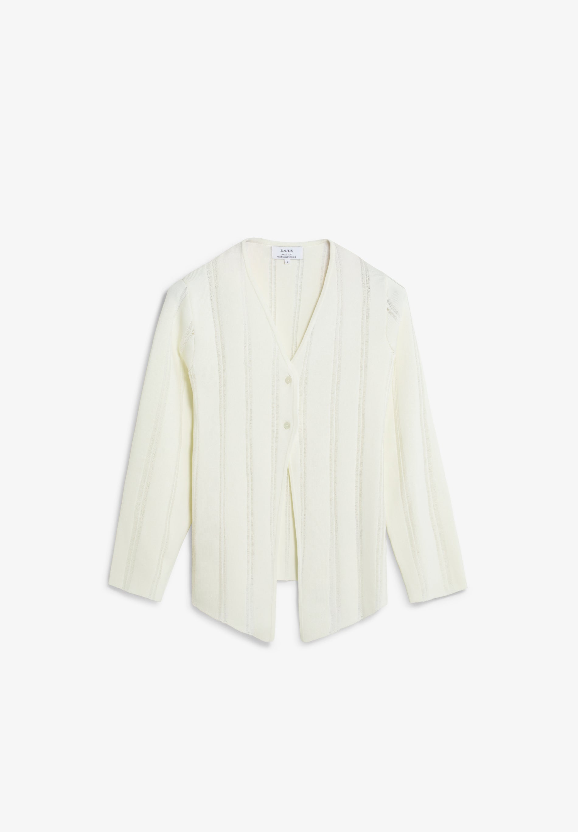 CARDIGAN IN MAGLIA OBLIQUA