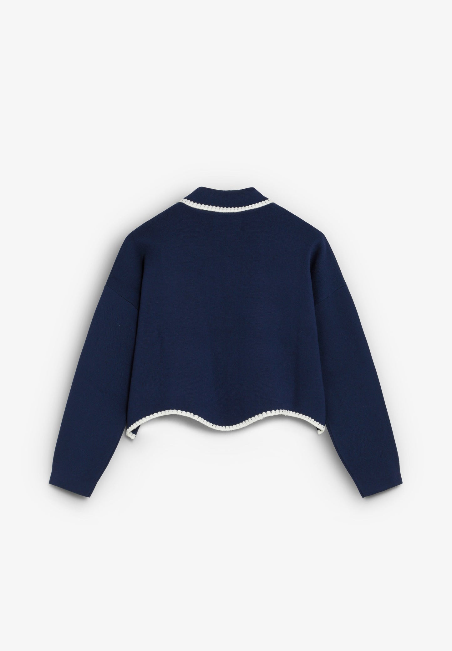 FEINSTRICK-CARDIGAN MIT KONTRASTFARBEN