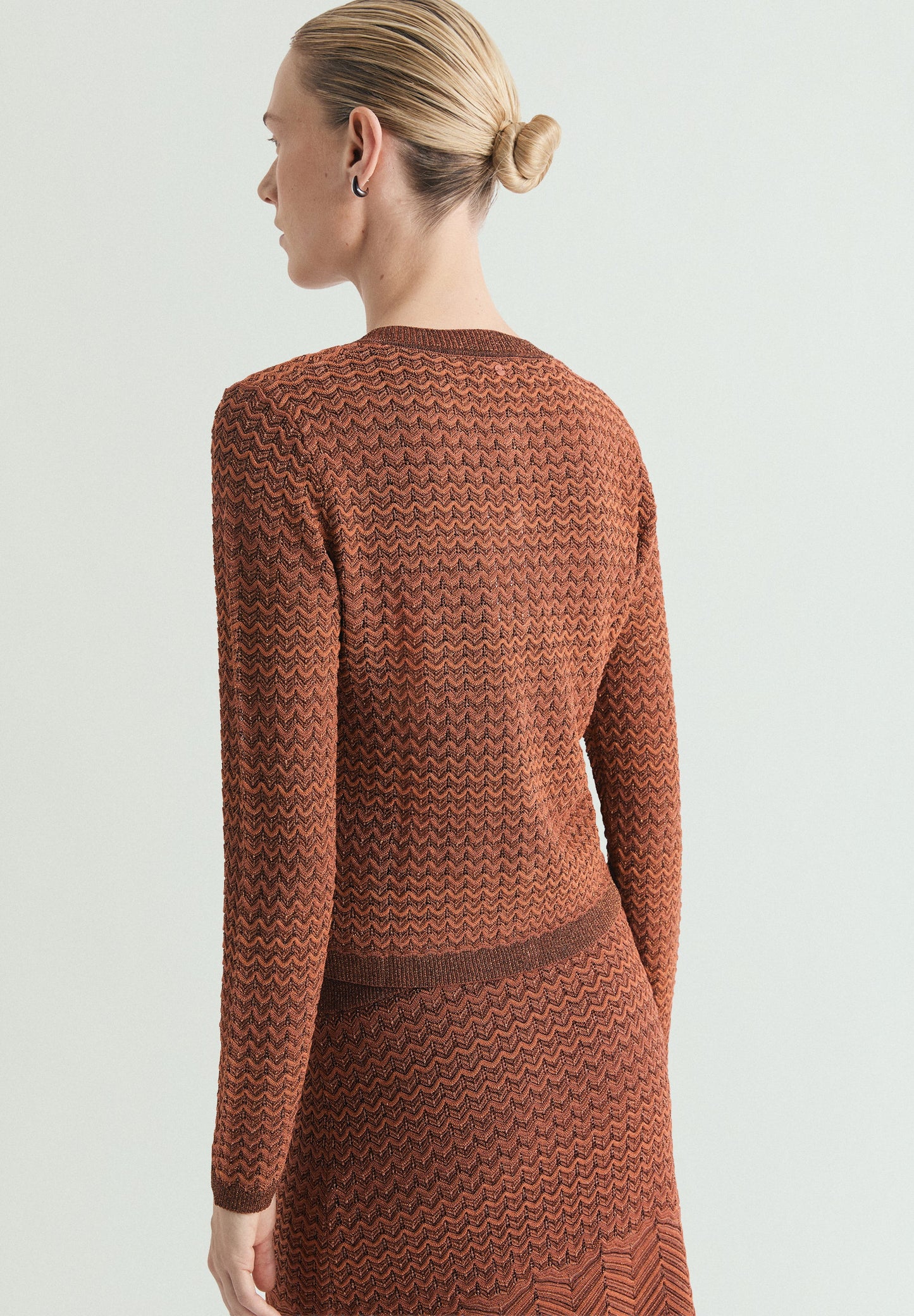 CARDIGAN IN MAGLIA LAMÈ