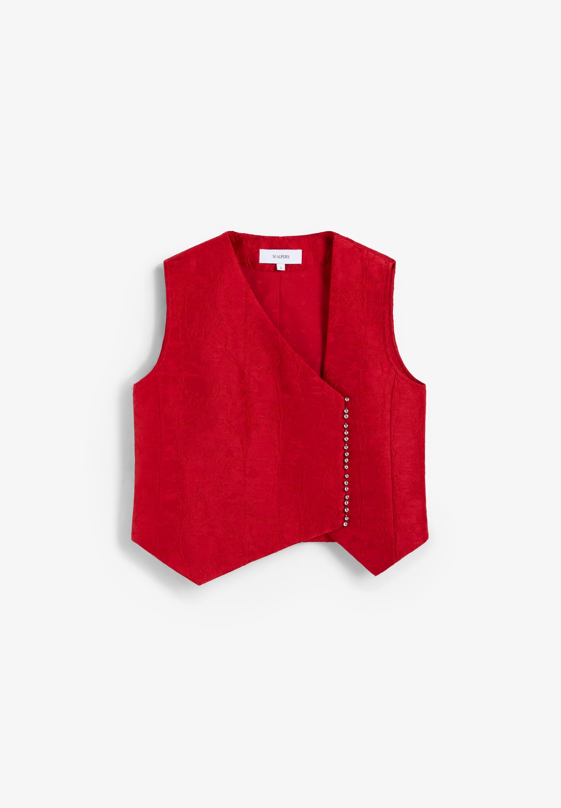 GILET ASIMMETRICO BROCCATO