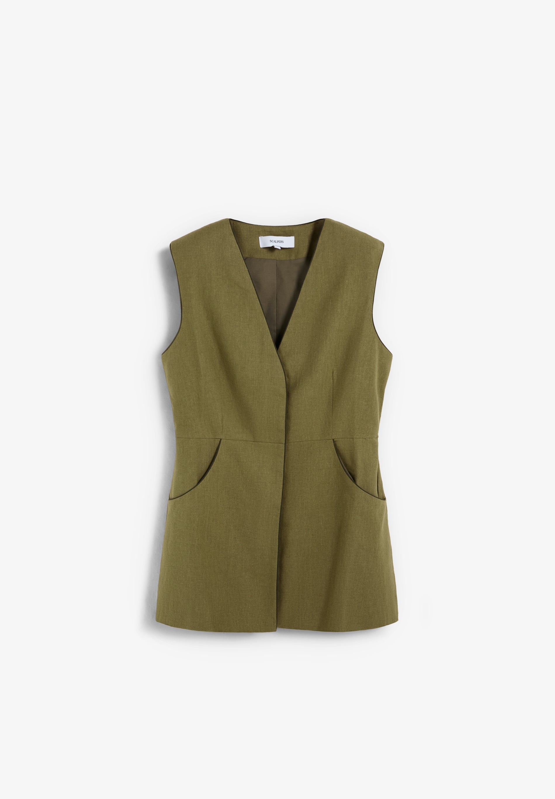 WAISTCOAT WITH CONTRAST SEAMS
