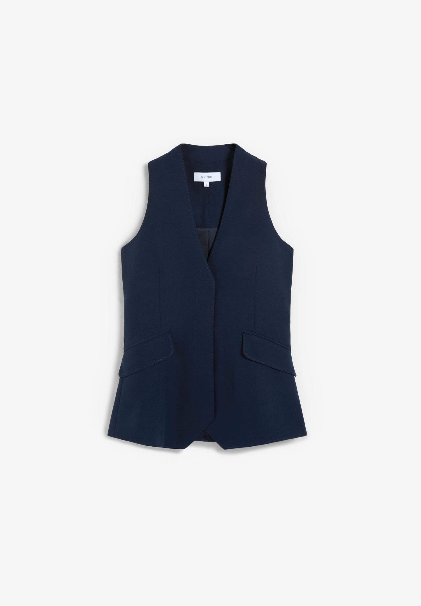 GILET WITH STITCHING DETAIL