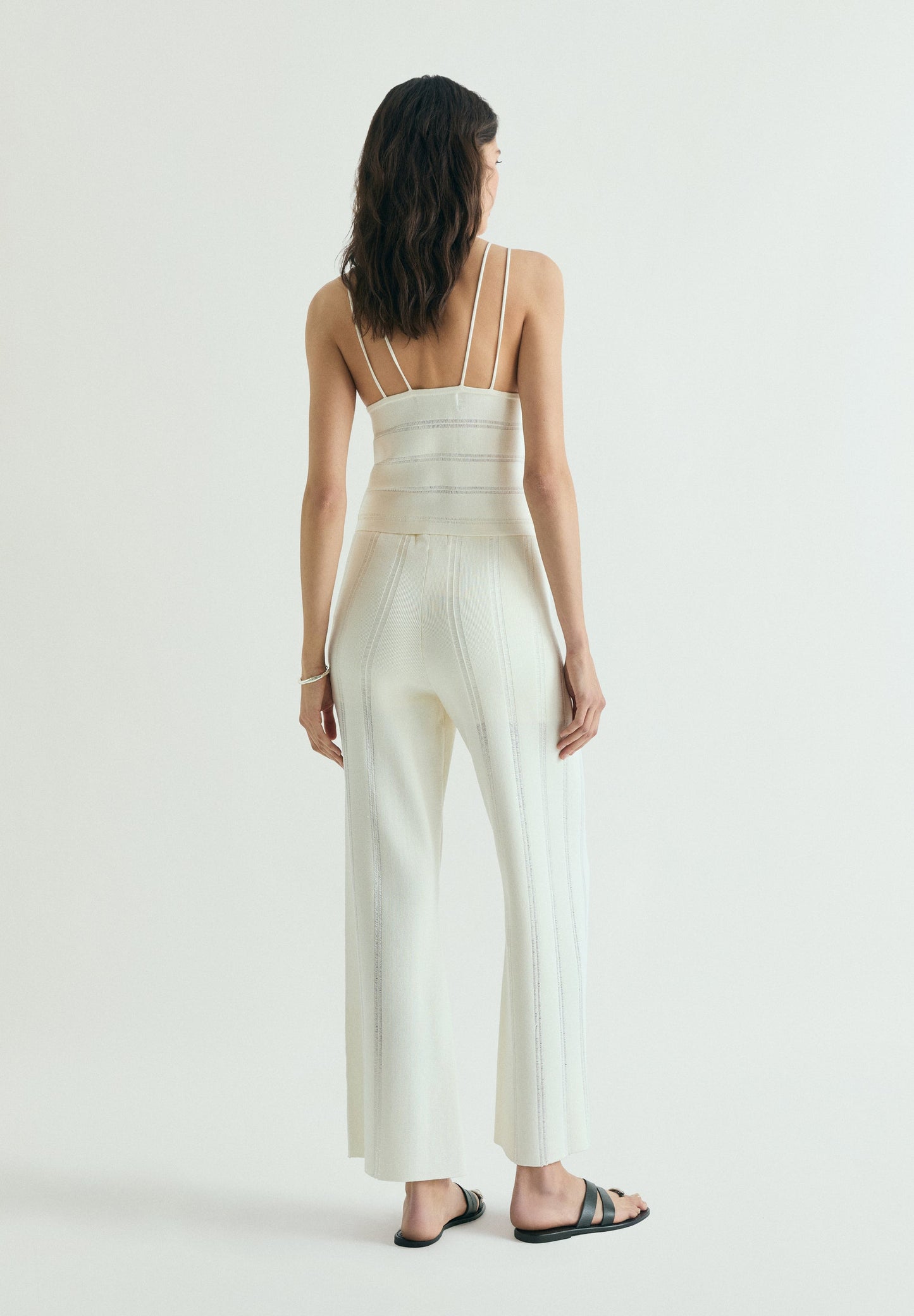 TROUSERS WITH RIBBED DETAIL