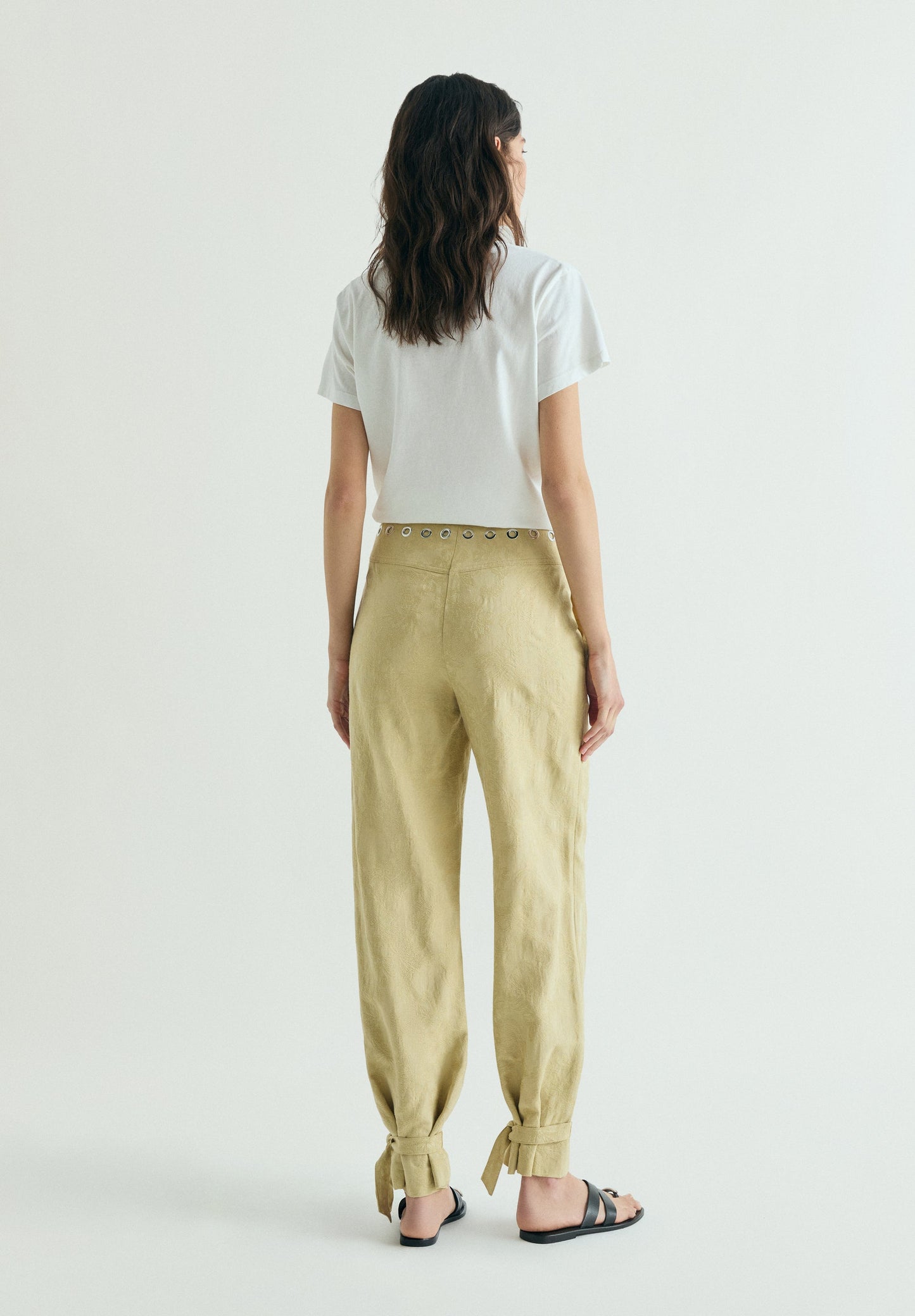 JACQUARD TROUSERS WITH STUDS