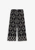 TROUSERS WITH CONTRAST EMBROIDERY