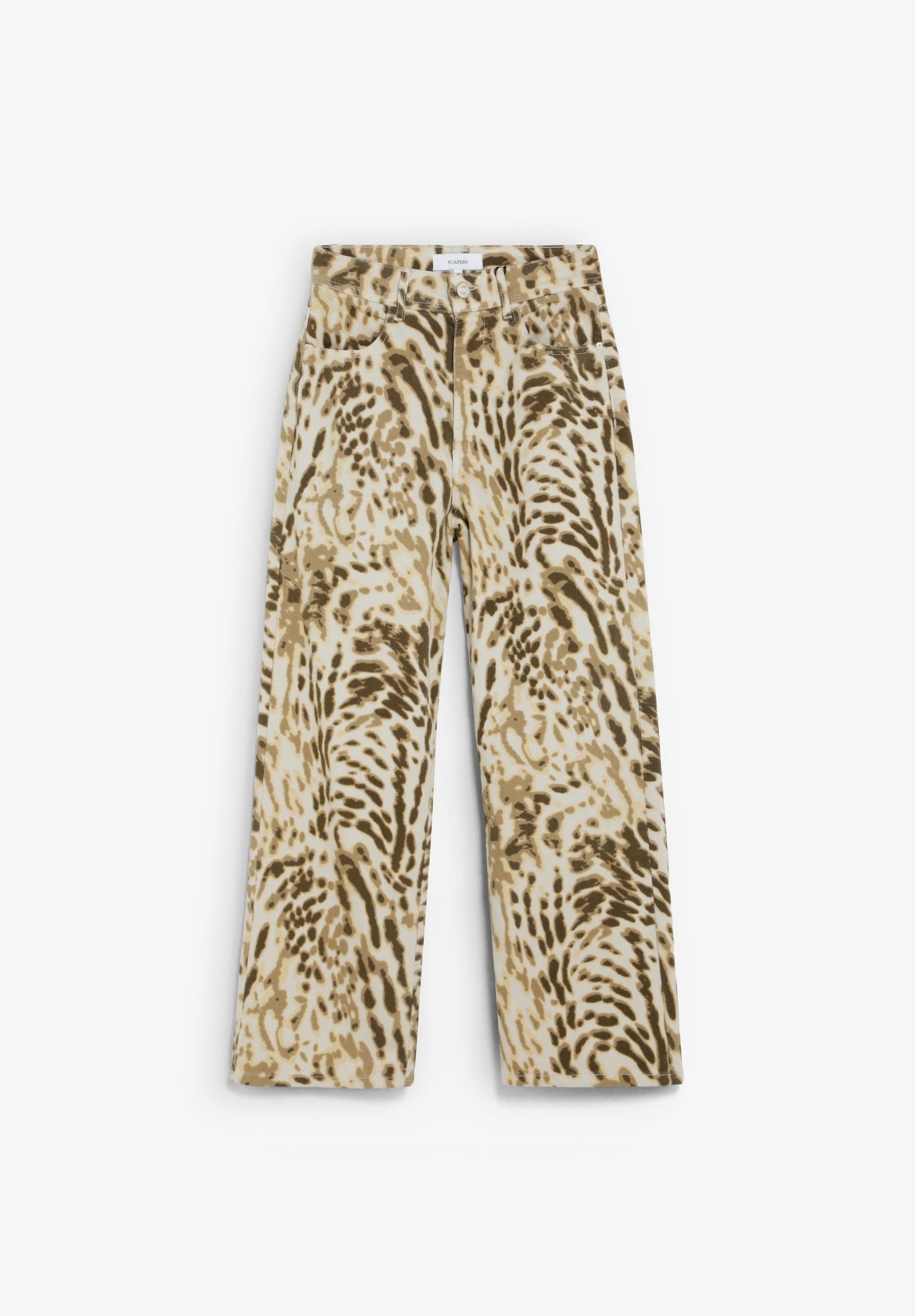 PANTALON DENIM IMPRIMÉ ANIMAL
