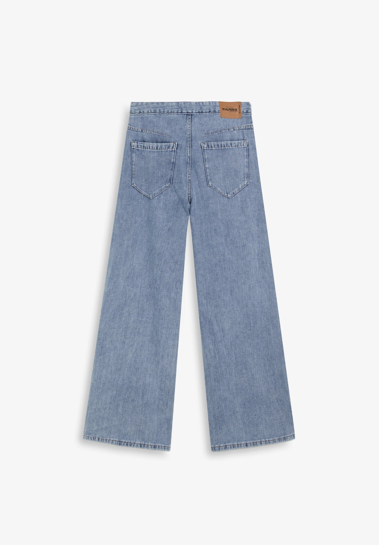 WIDE LEG JEANS WITH FADED EFFECT