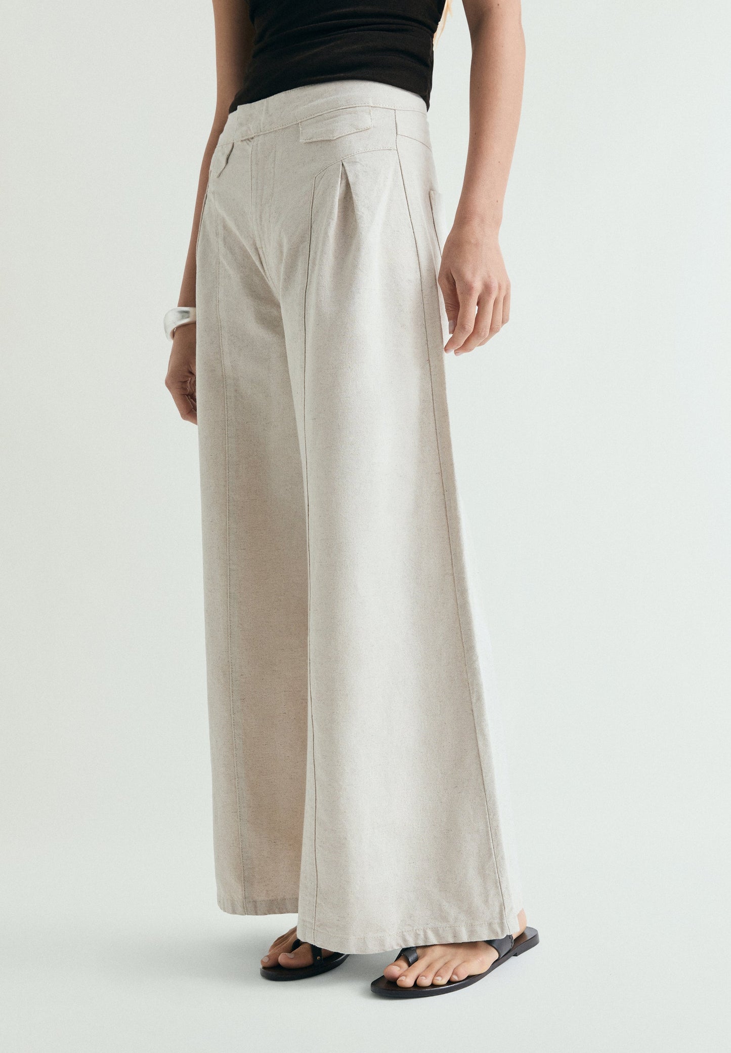 PANTALONI RUSTICI WIDE LEG