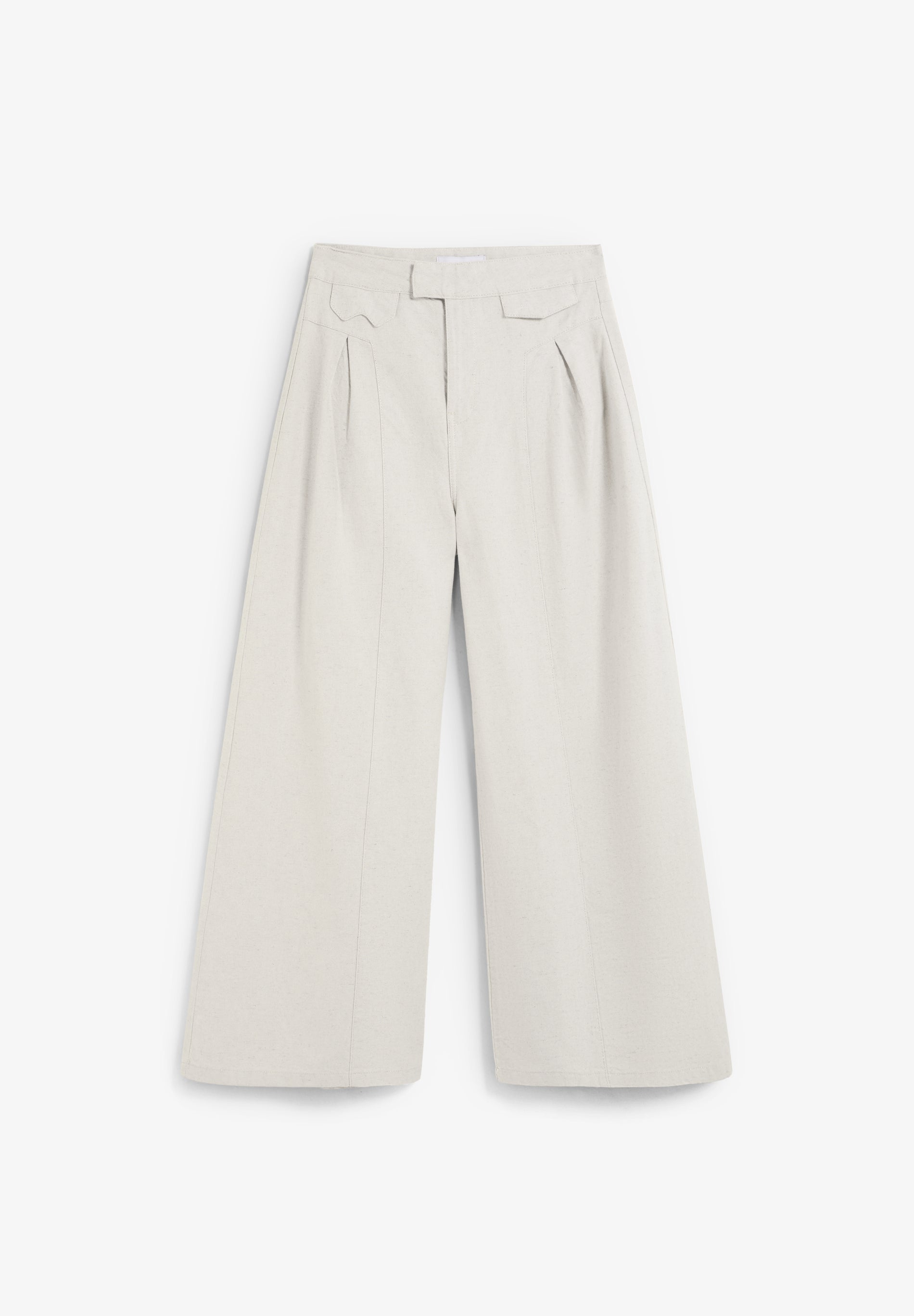 WIDE LEG RUSTIC TROUSERS