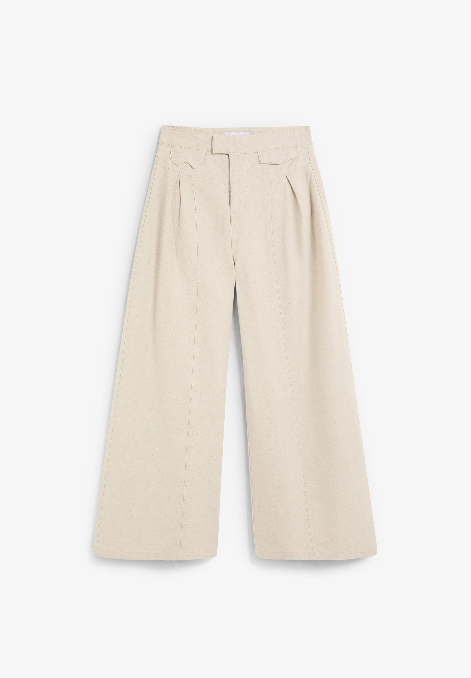 WIDE LEG RUSTIC TROUSERS