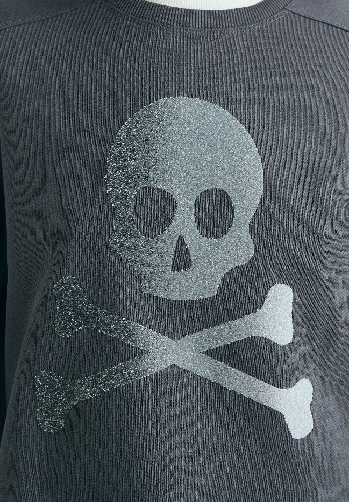 GLITTER SKULL SWEATSHIRT