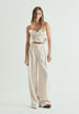 PANTALON LIN PINCES