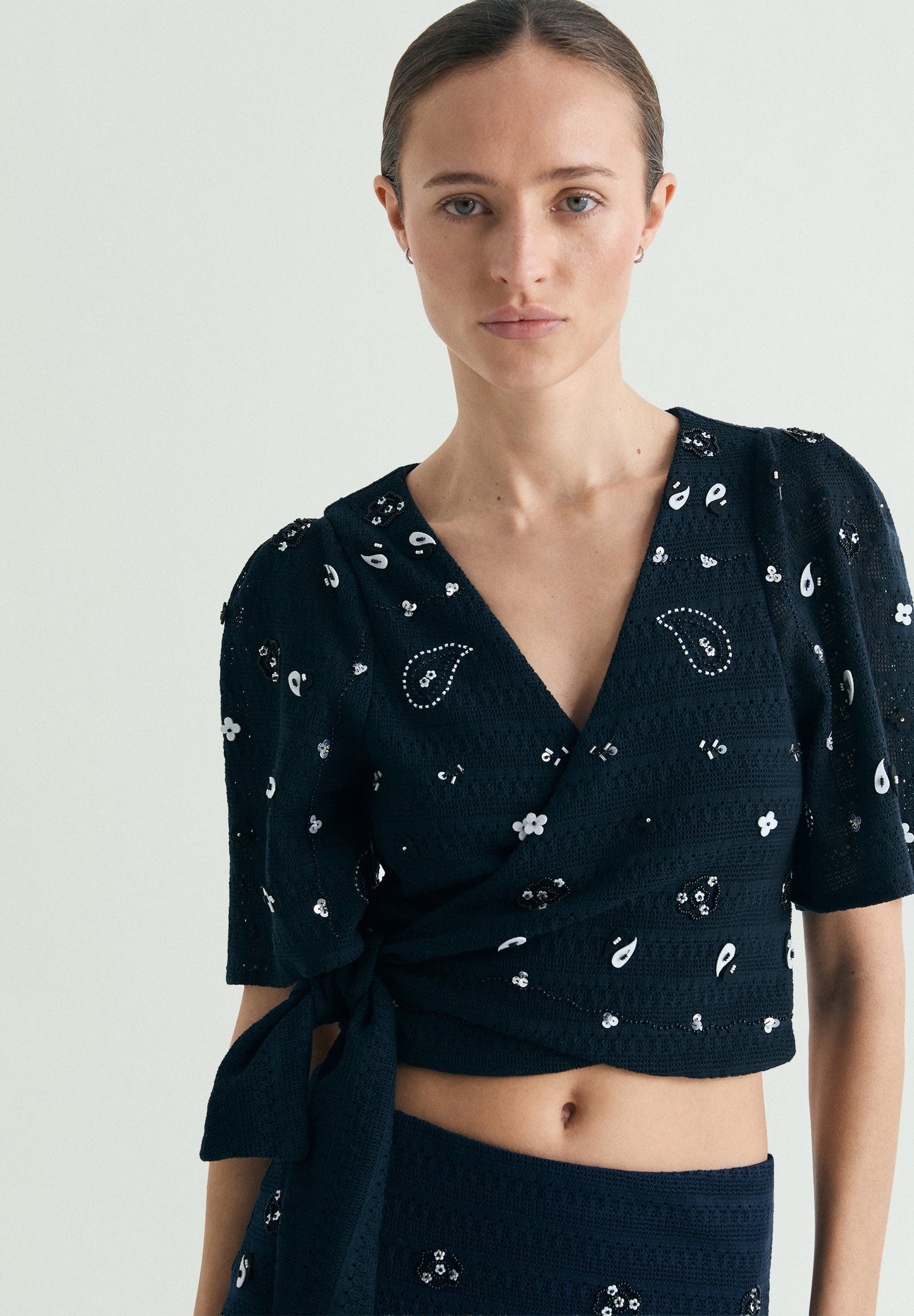 STRICKTOP MIT STRASS
