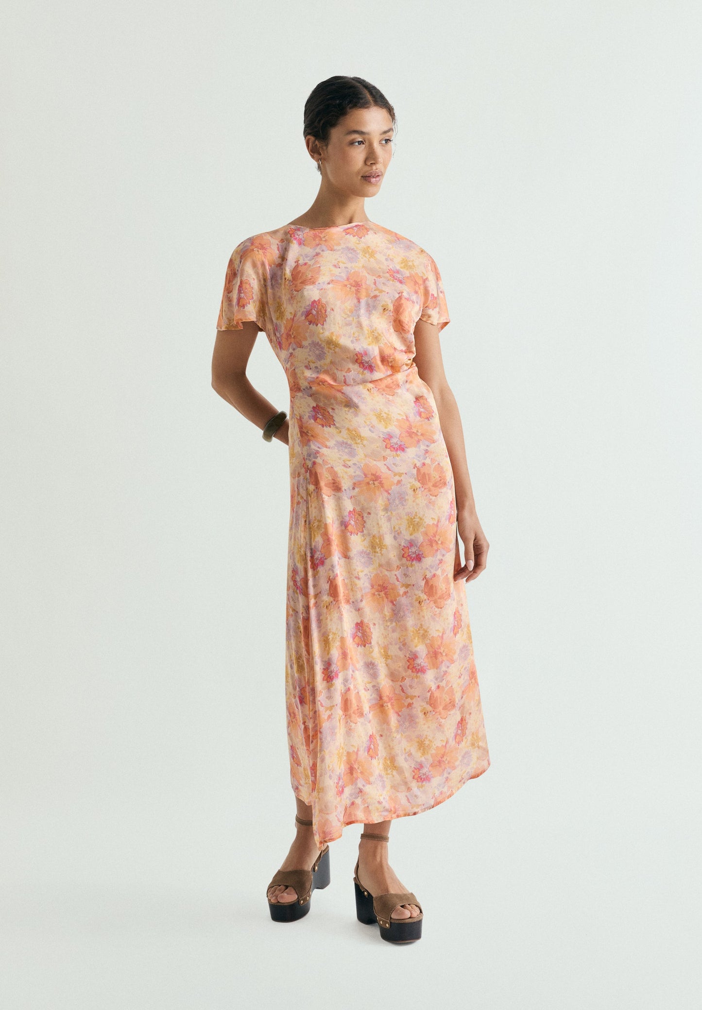 ROBE FLUIDE À FLEURS