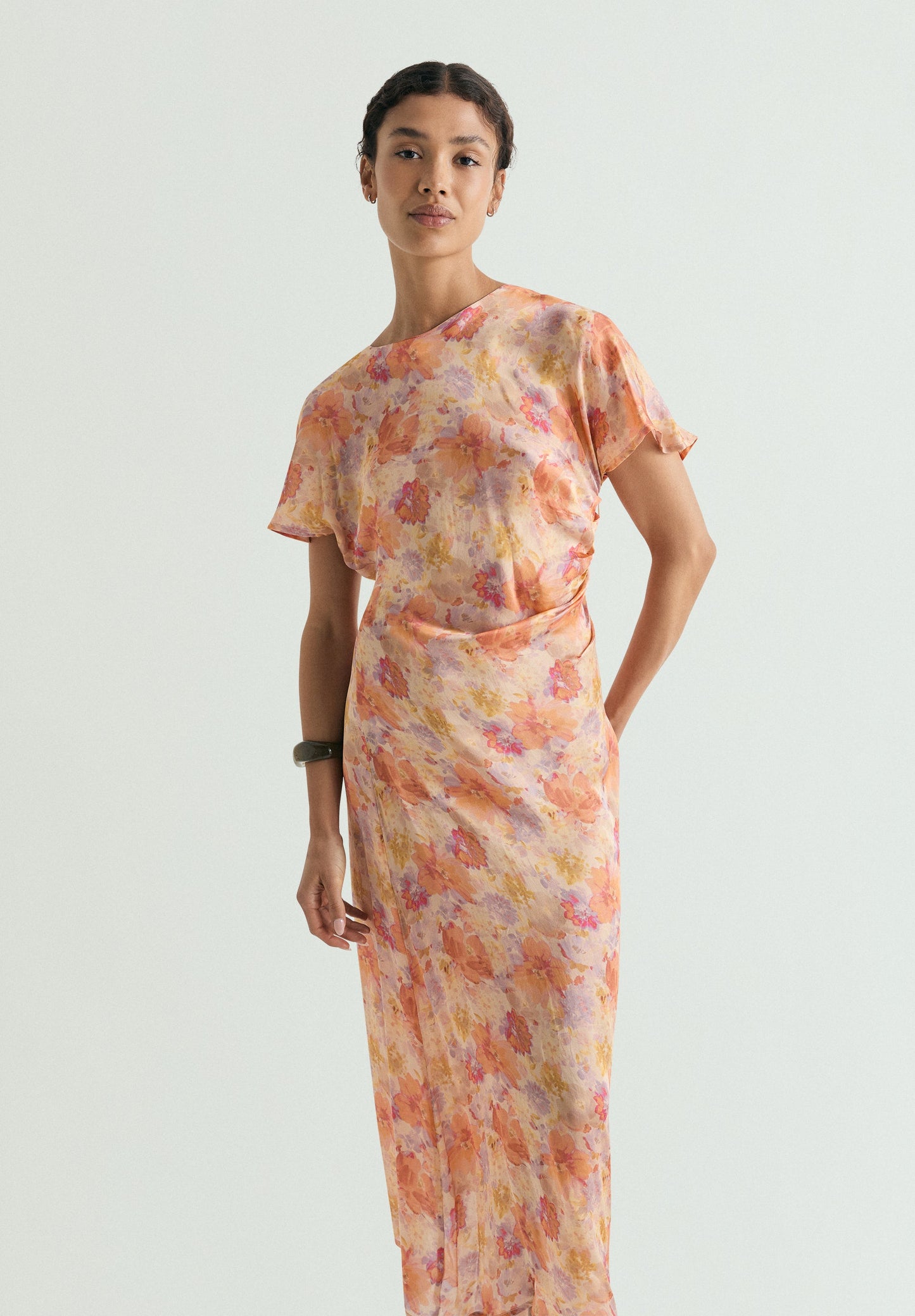 ROBE FLUIDE À FLEURS